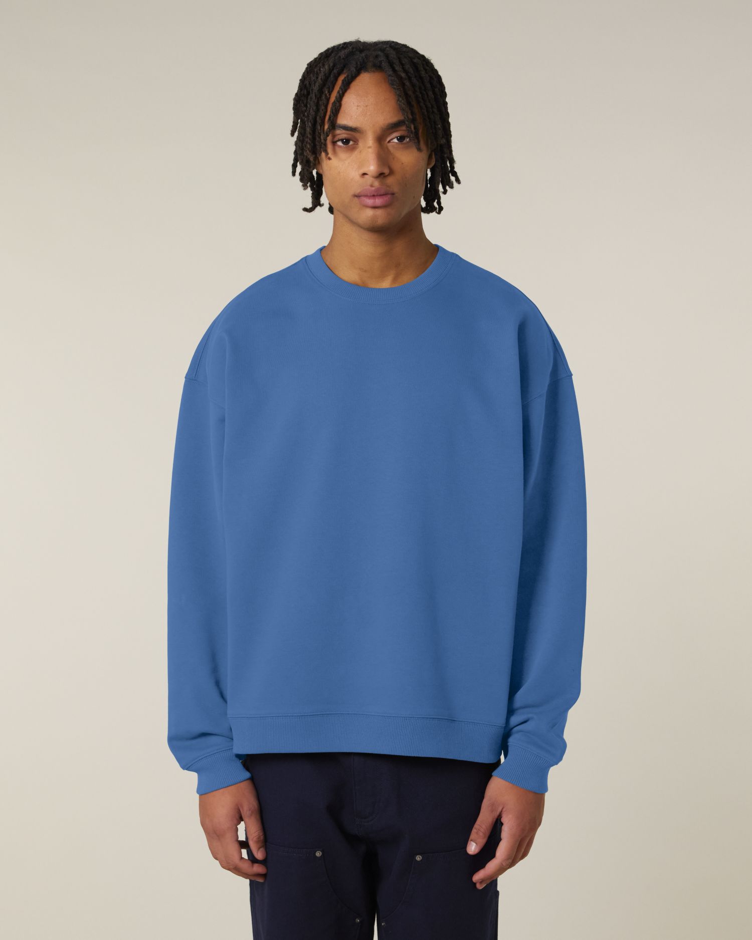 Unisex Oversized Organic Cotton Crew Neck Sweatshirt - 350 GSM | Radder 2.0 STSU208