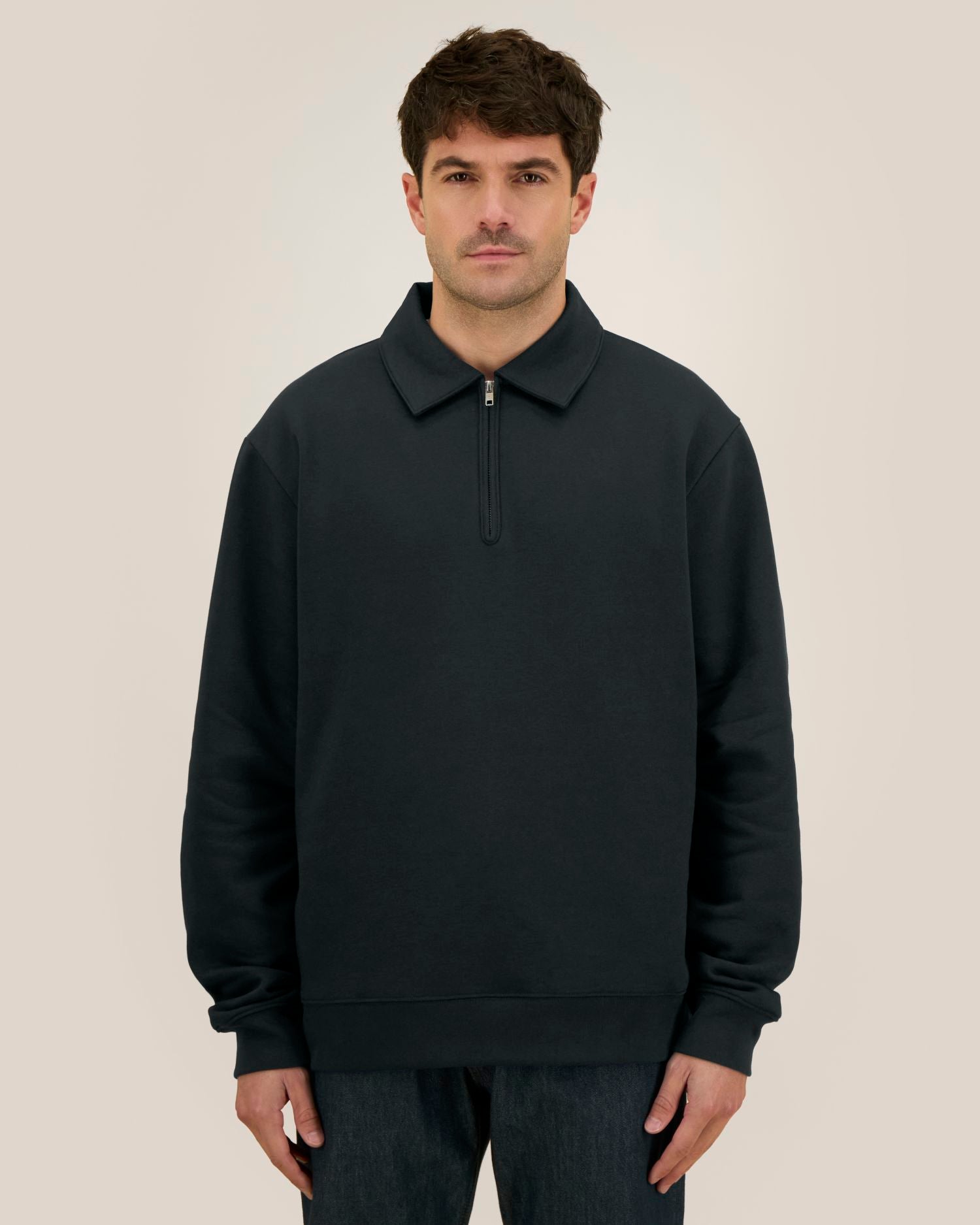 Sudadera unisex con cuello y cremallera de un cuarto - 280 GSM | Proper - STSU273