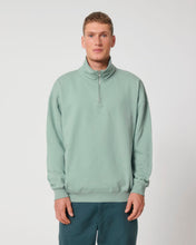 Unisex Organic Cotton Quarter Zip Crewnecks  Sweatshirt 400 G/M² | Miller Dry STSU795