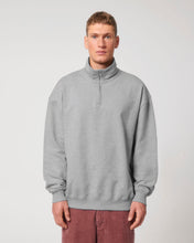 Unisex Organic Cotton Quarter Zip Crewnecks  Sweatshirt 400 G/M² | Miller Dry STSU795