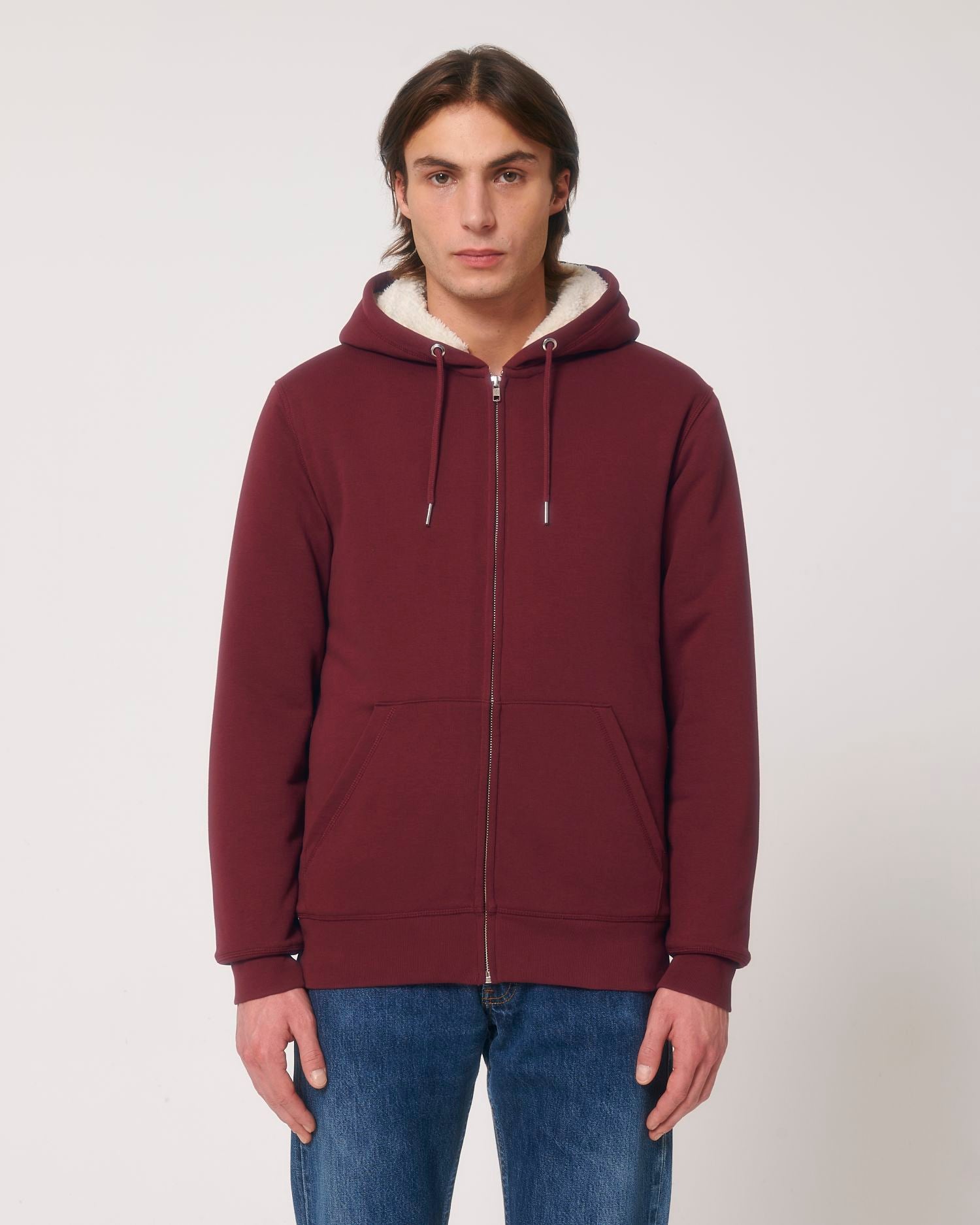 Warm Hygger Sherpa Zipthr Zip Hoodie | Organic Blank