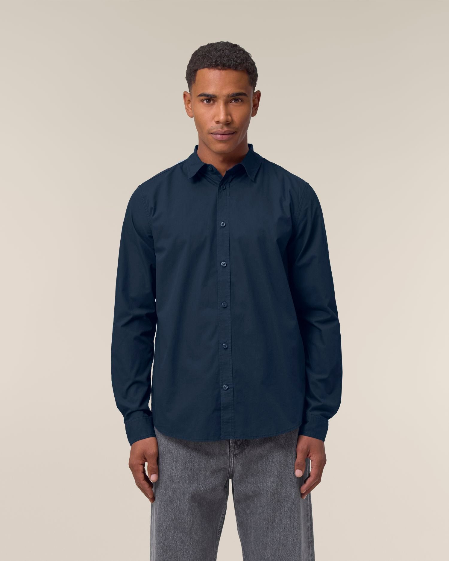 Heren Poplin Overhemd - 130 GSM | Stanley Styler Shirt STWM969