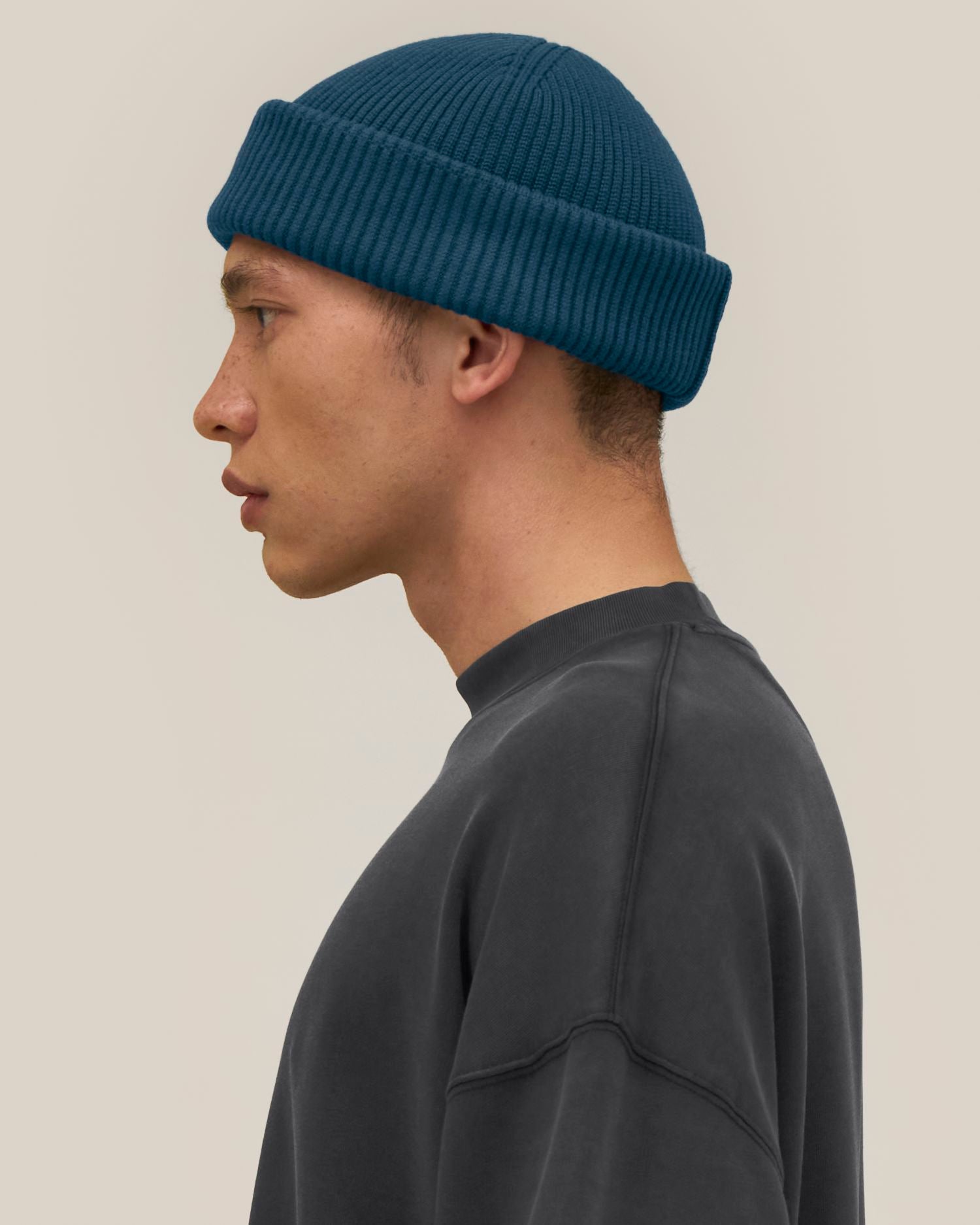 Unisex-Fisherman-Beanie aus Rippstrick | Fisherman Beanie 2.0 – STAU296