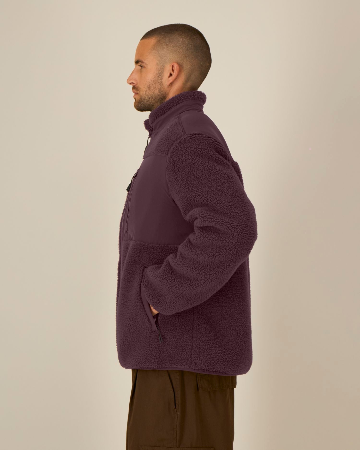 Unisex Recycled Sherpa Jacket - 450 GSM | Brooker STJU248