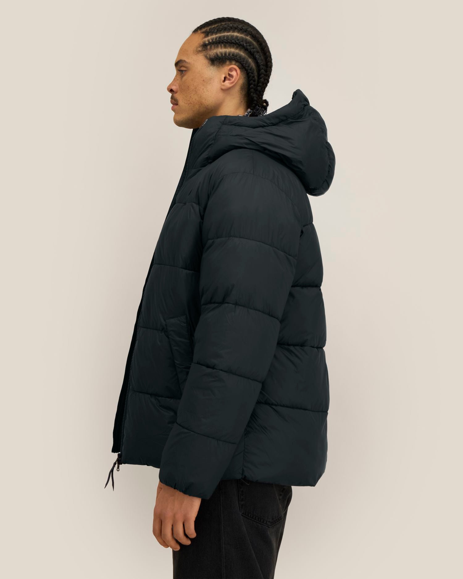 Unisex-Pufferjacke mit Kapuze aus recyceltem Nylon | Puffer 2.0 - STJU292