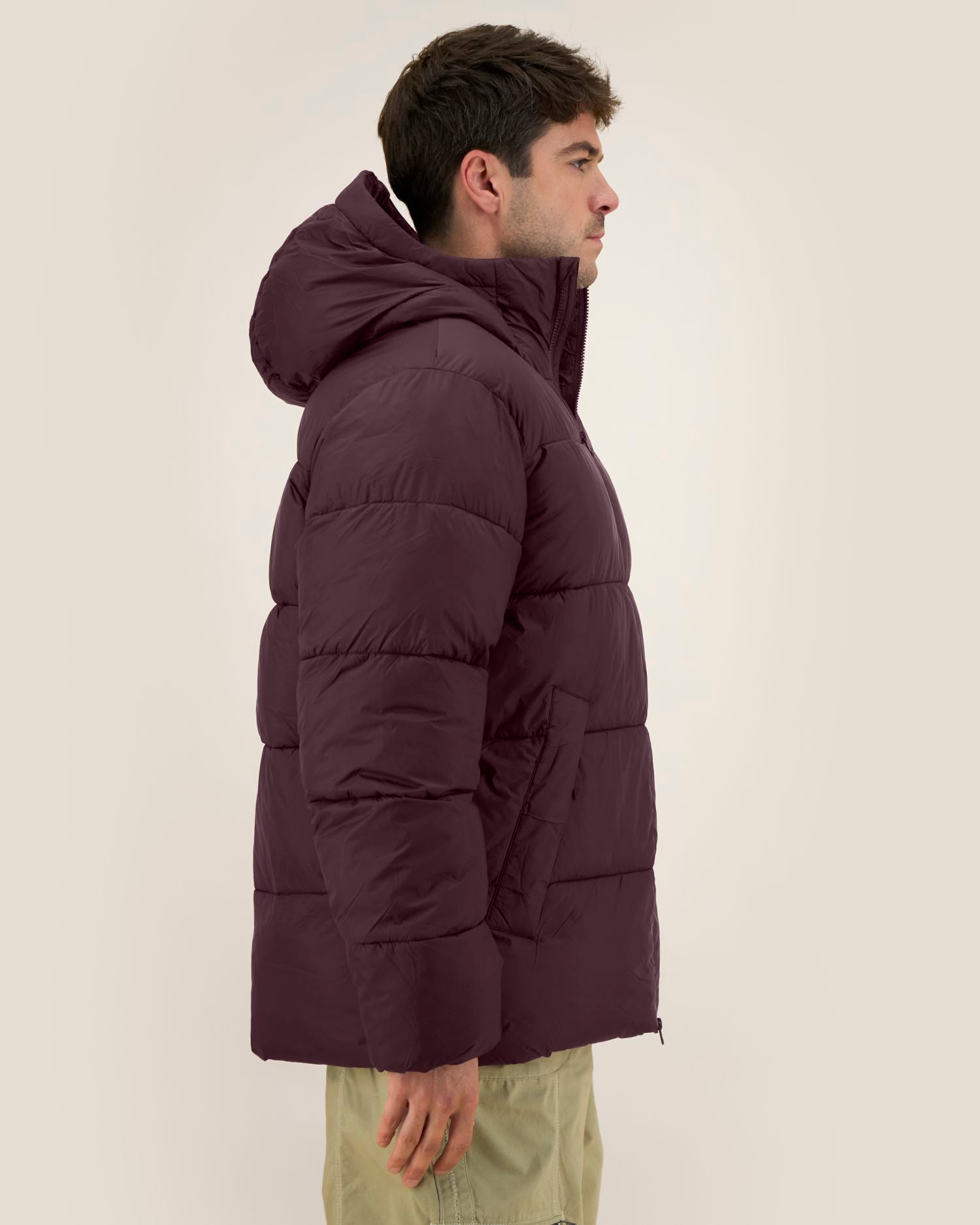 Unisex-Pufferjacke mit Kapuze aus recyceltem Nylon | Puffer 2.0 - STJU292