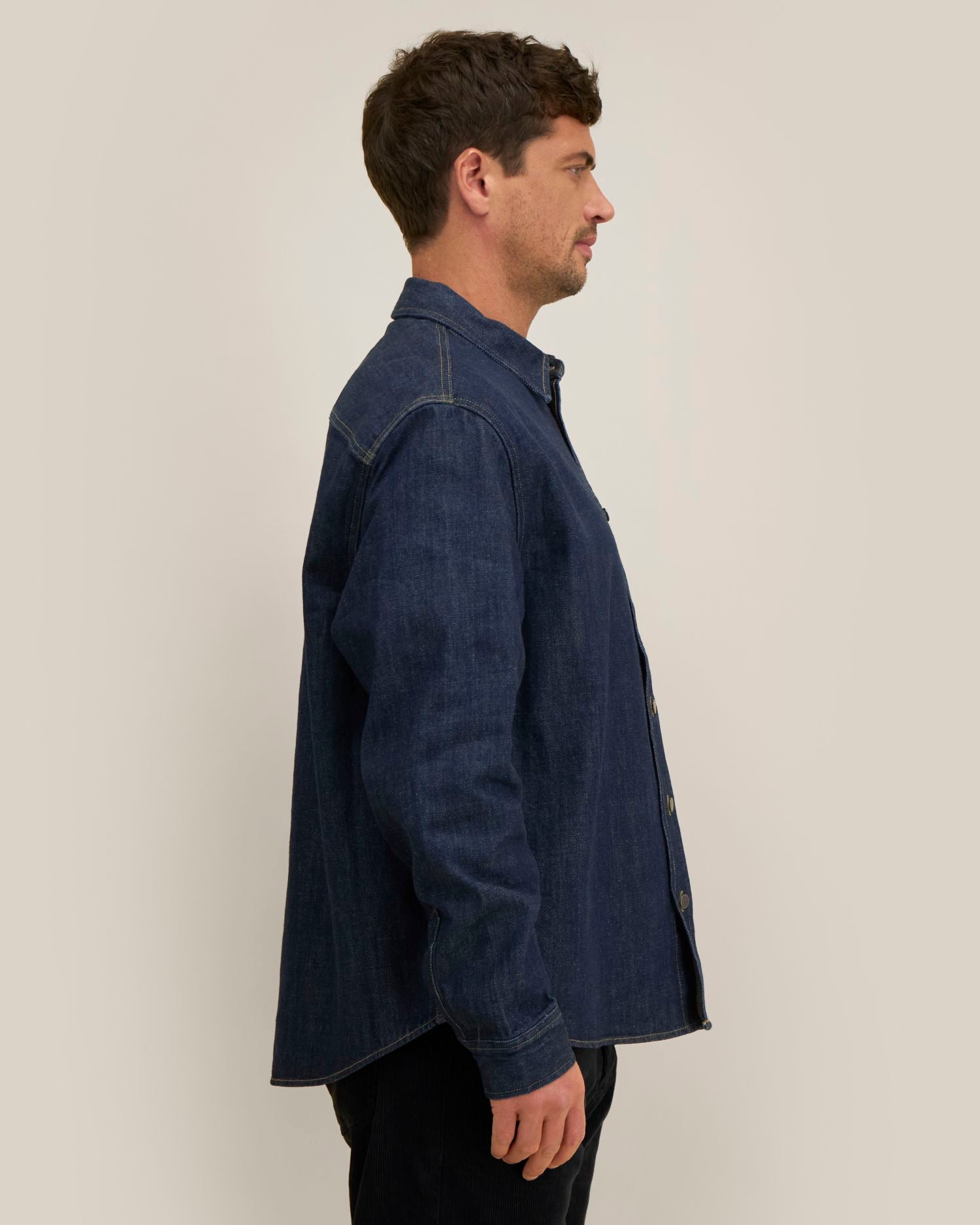 Sovracamicia unisex in denim pesante - 440 GSM | Palmer - STWU287