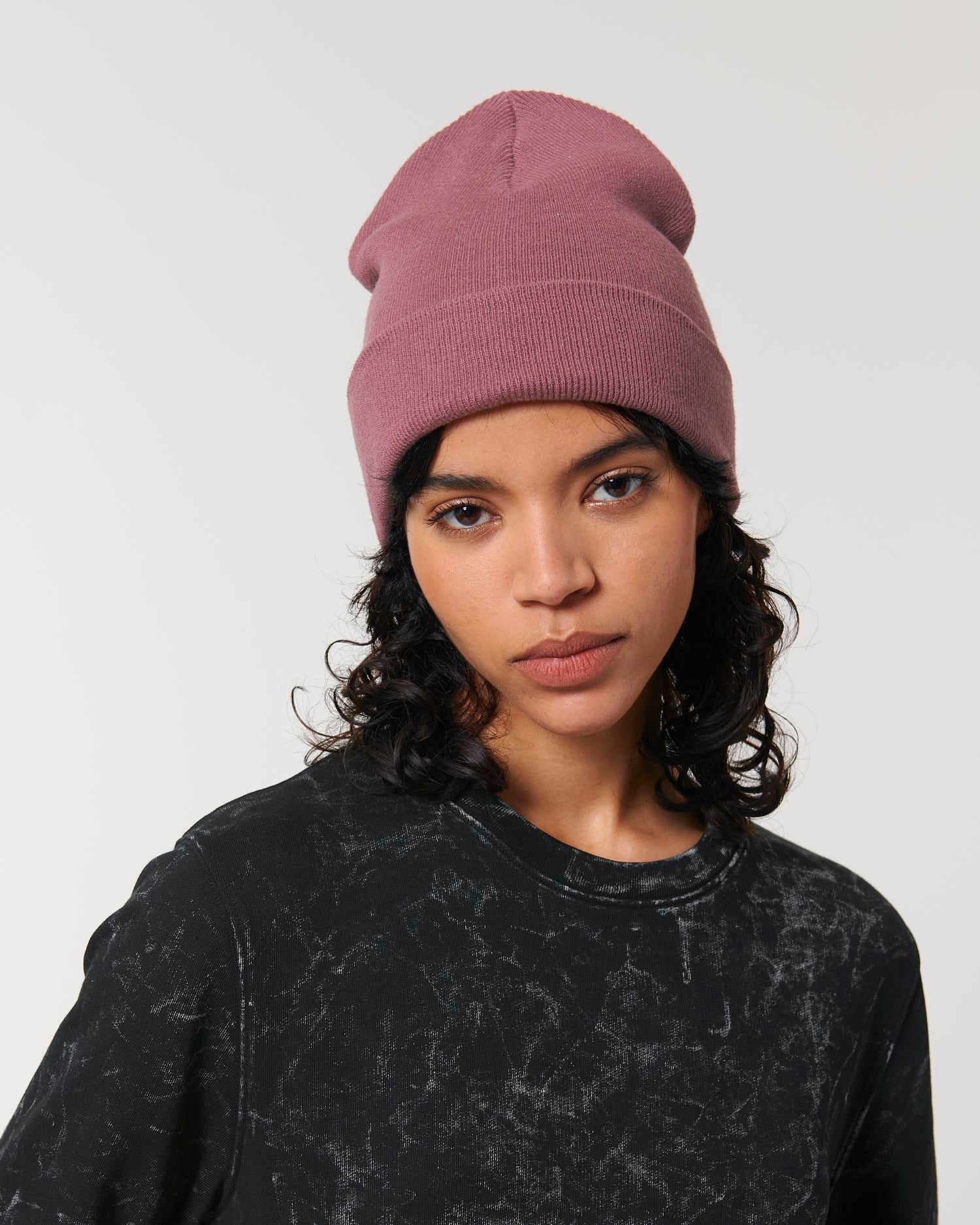 Organic & Recycled Two-Layer Beanie | Rib Beanie STAU772