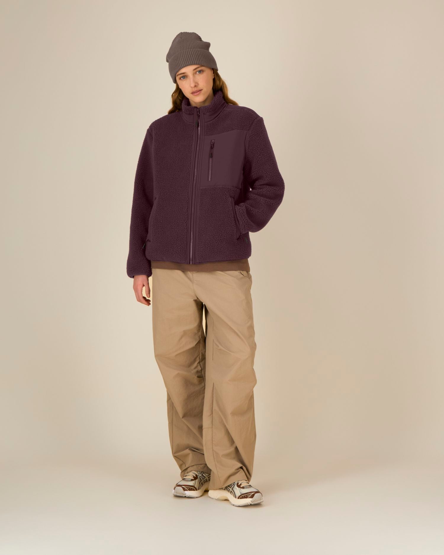 Unisex Recycled Sherpa Jacket - 450 GSM | Brooker STJU248