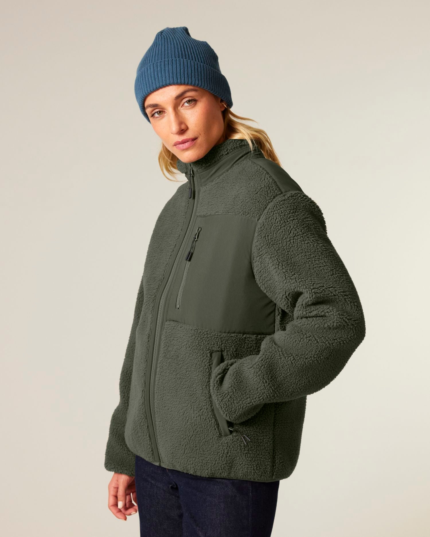 Chaqueta Unisex de Sherpa Reciclada - 450 GSM | Brooker STJU248