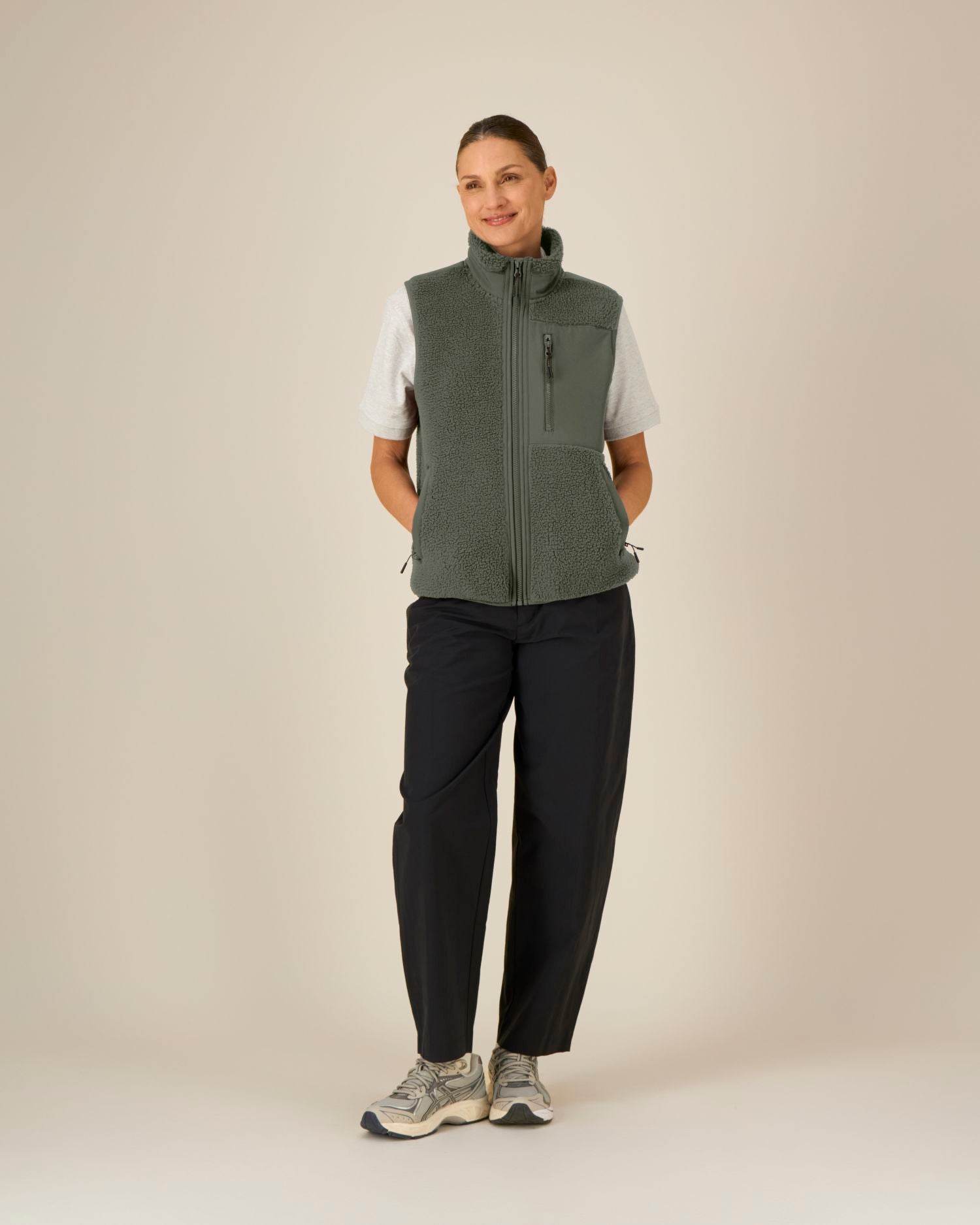 Veste Sherpa Sans Manches Recyclée Unisexe | Liner STJU249