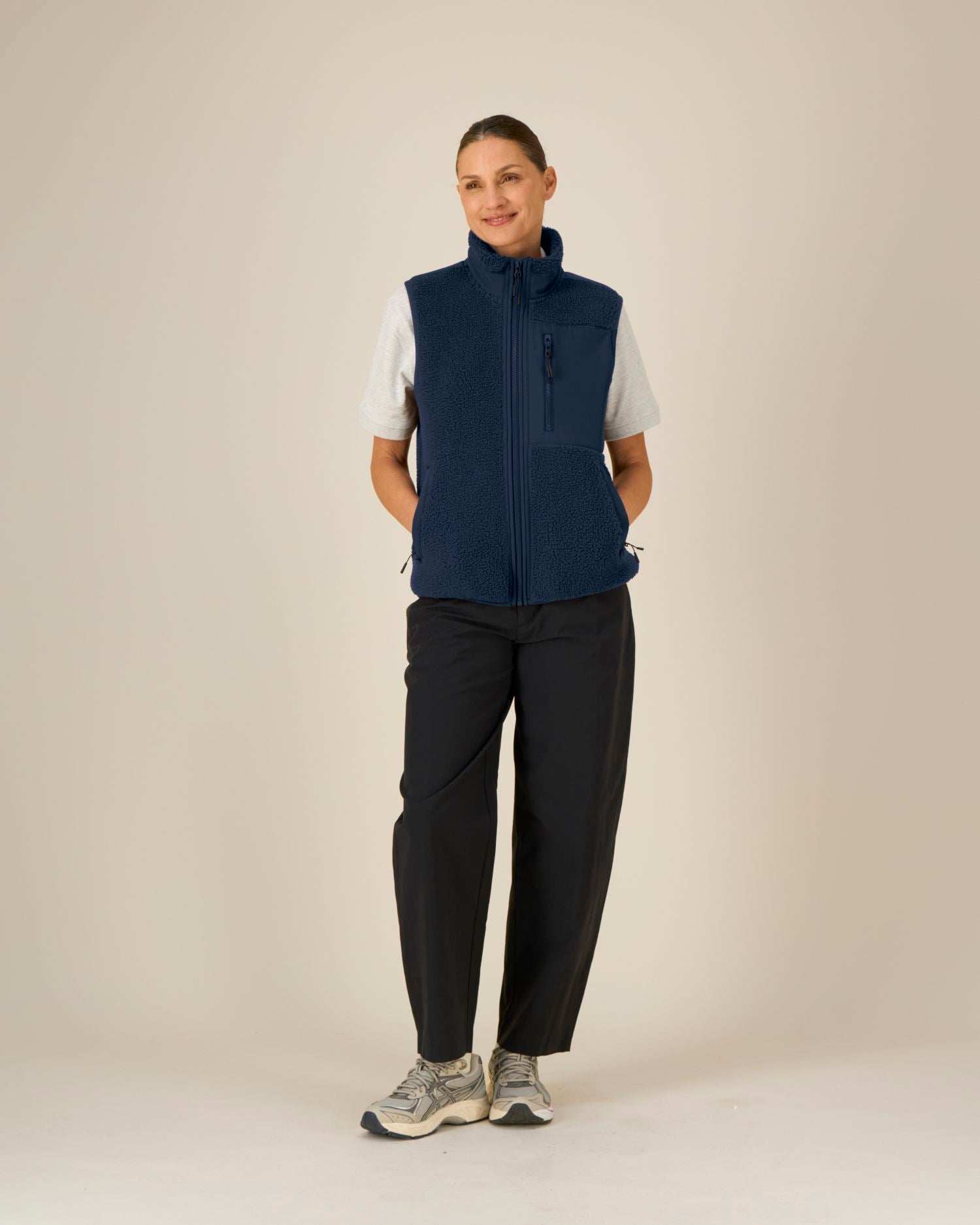 Veste Sherpa Sans Manches Recyclée Unisexe | Liner STJU249