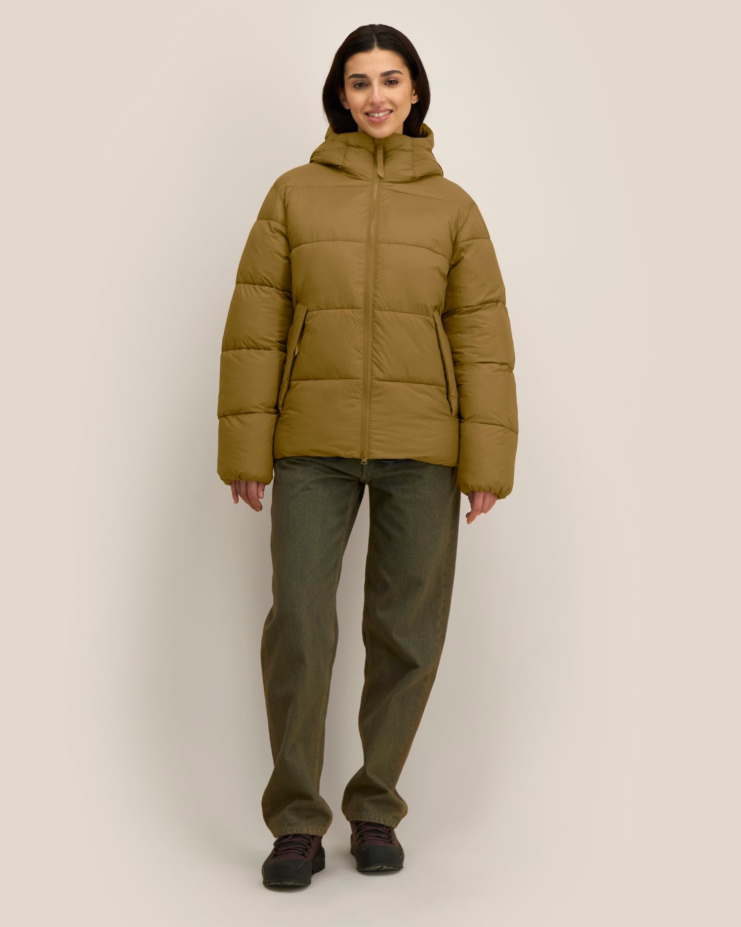 Unisex-Pufferjacke mit Kapuze aus recyceltem Nylon | Puffer 2.0 - STJU292
