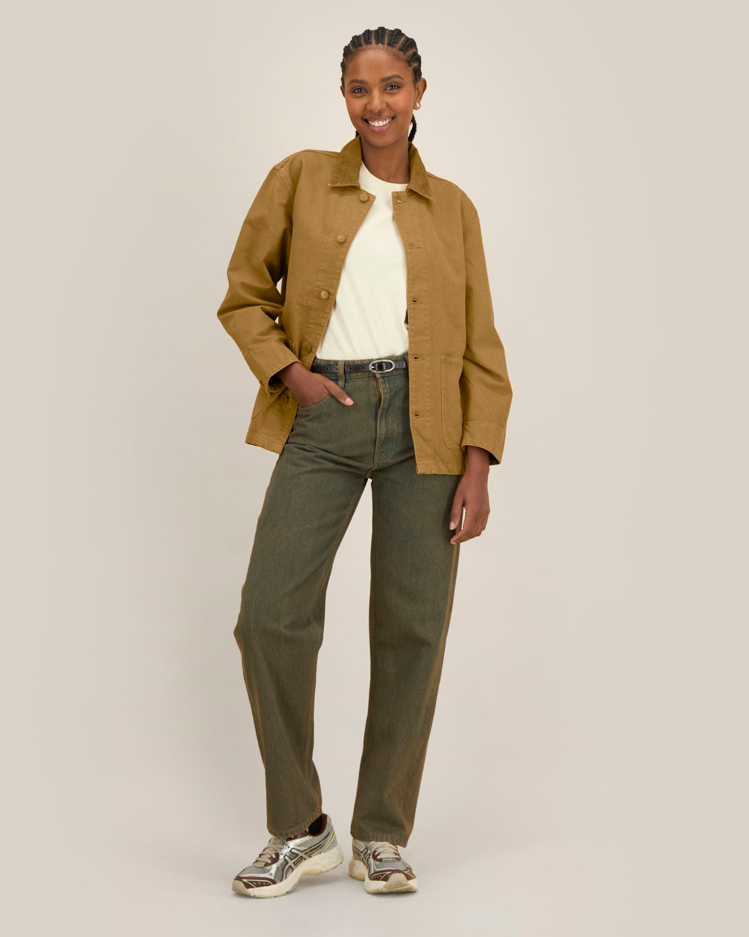 Unisex-Jacke aus stückgefärbtem Baumwoll-Canvas – 379 GSM | Arbeitsjacke – STJU294