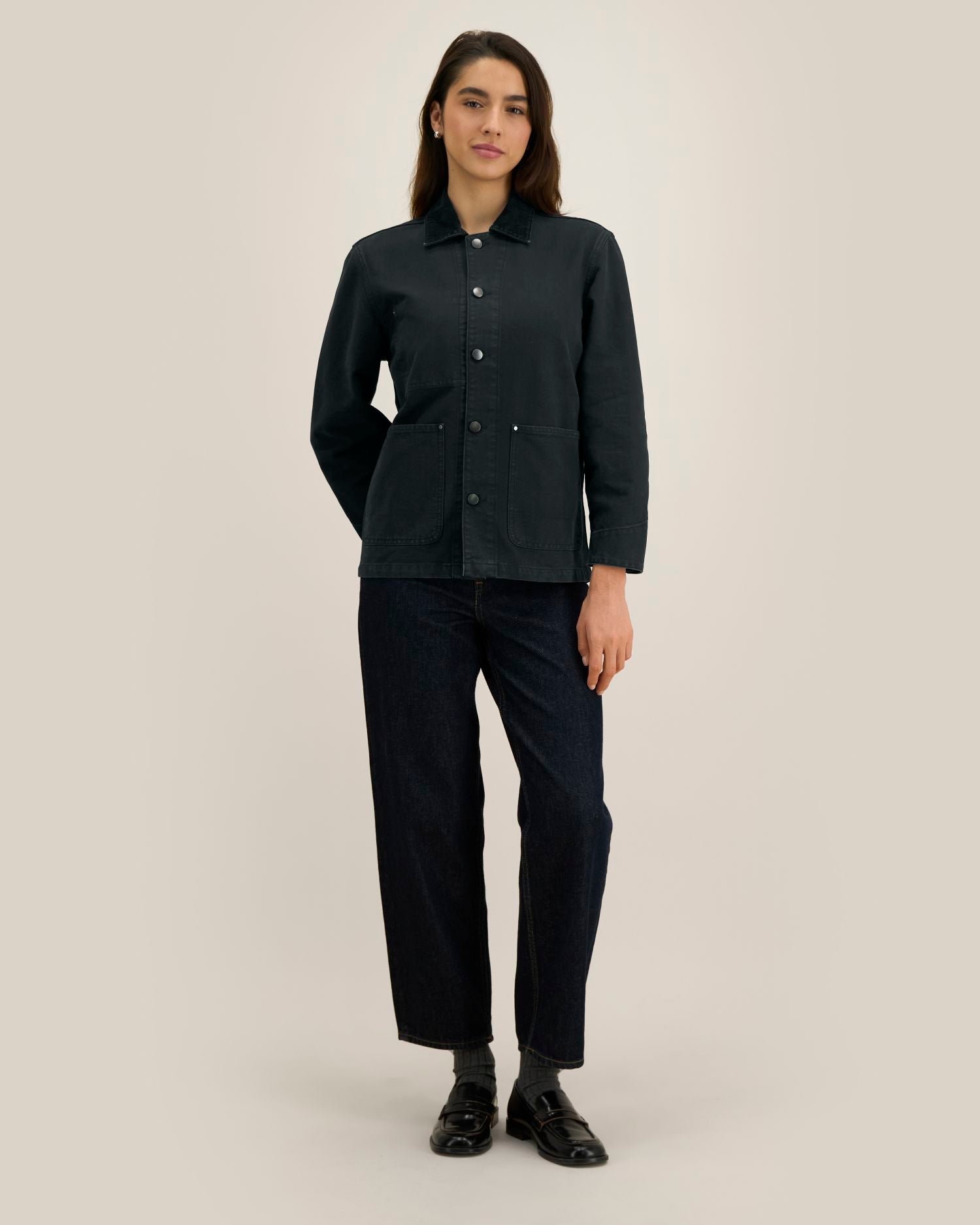 Unisex-Jacke aus stückgefärbtem Baumwoll-Canvas – 379 GSM | Arbeitsjacke – STJU294