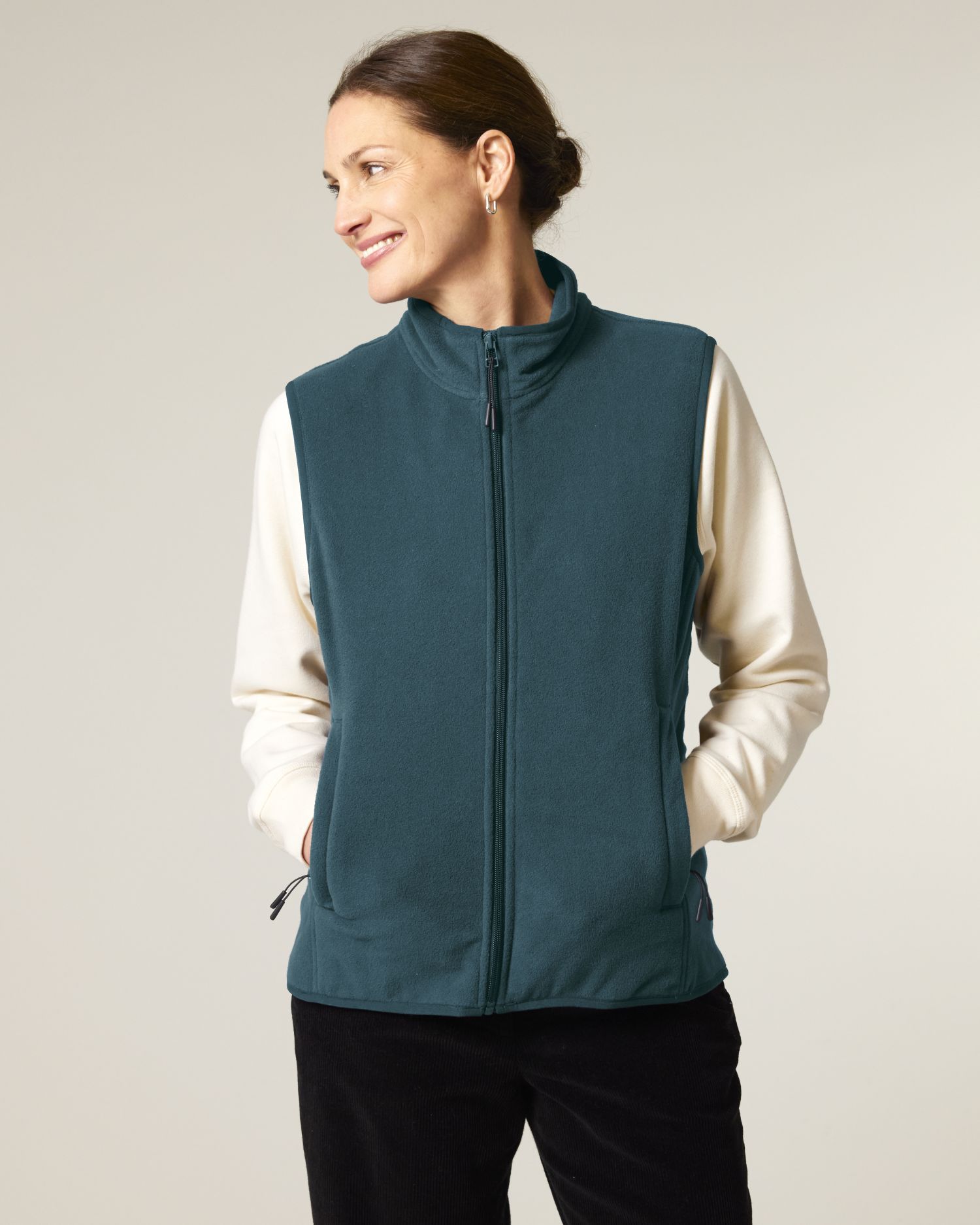 Women’s Recycled Sleeveless Fleece Jacket - 300 GSM | Stella Quester STJW241