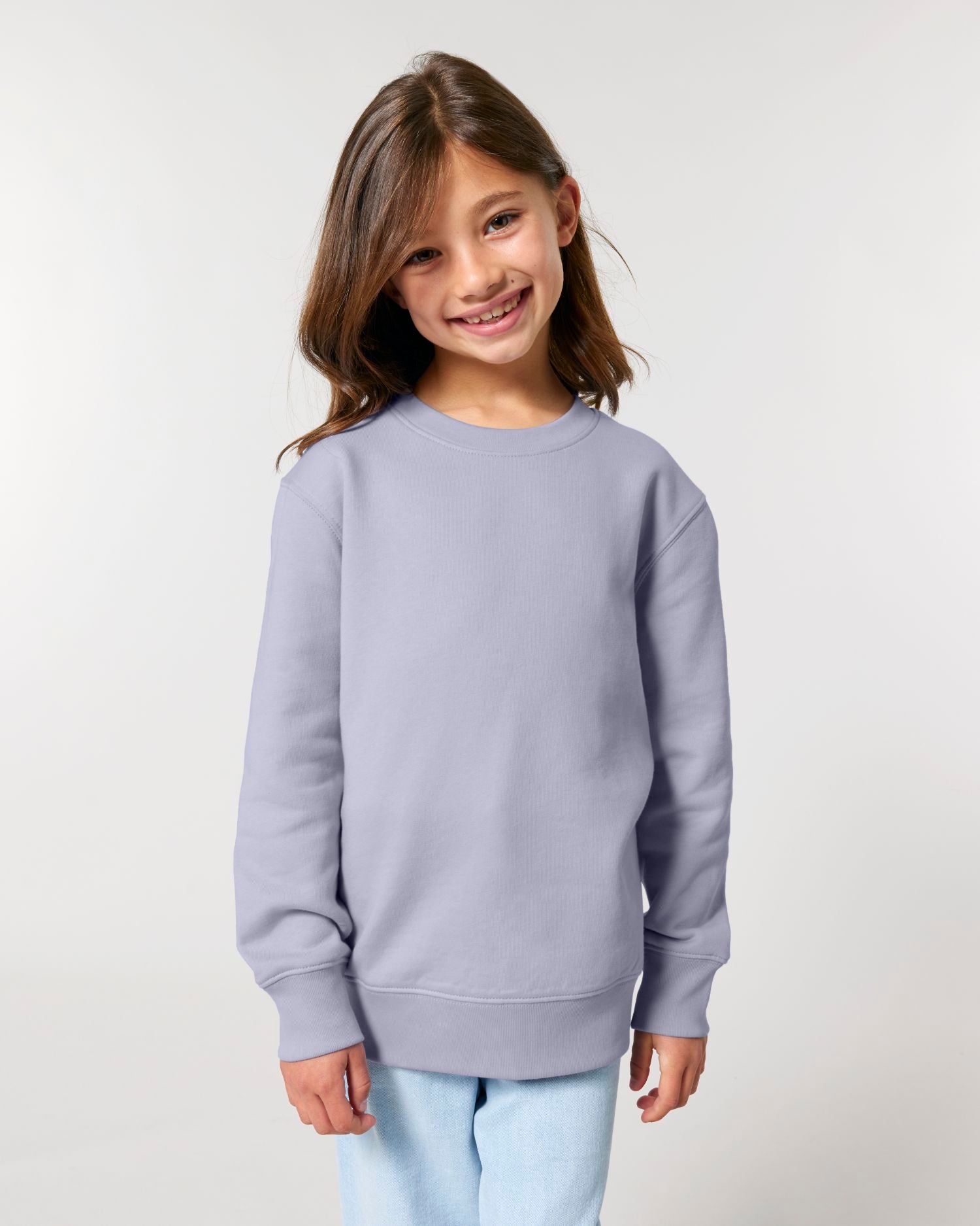 Sudadera Orgánica de Cuello Redondo para Niños - 300 GSM | Mini Changer 2.0 STSK181