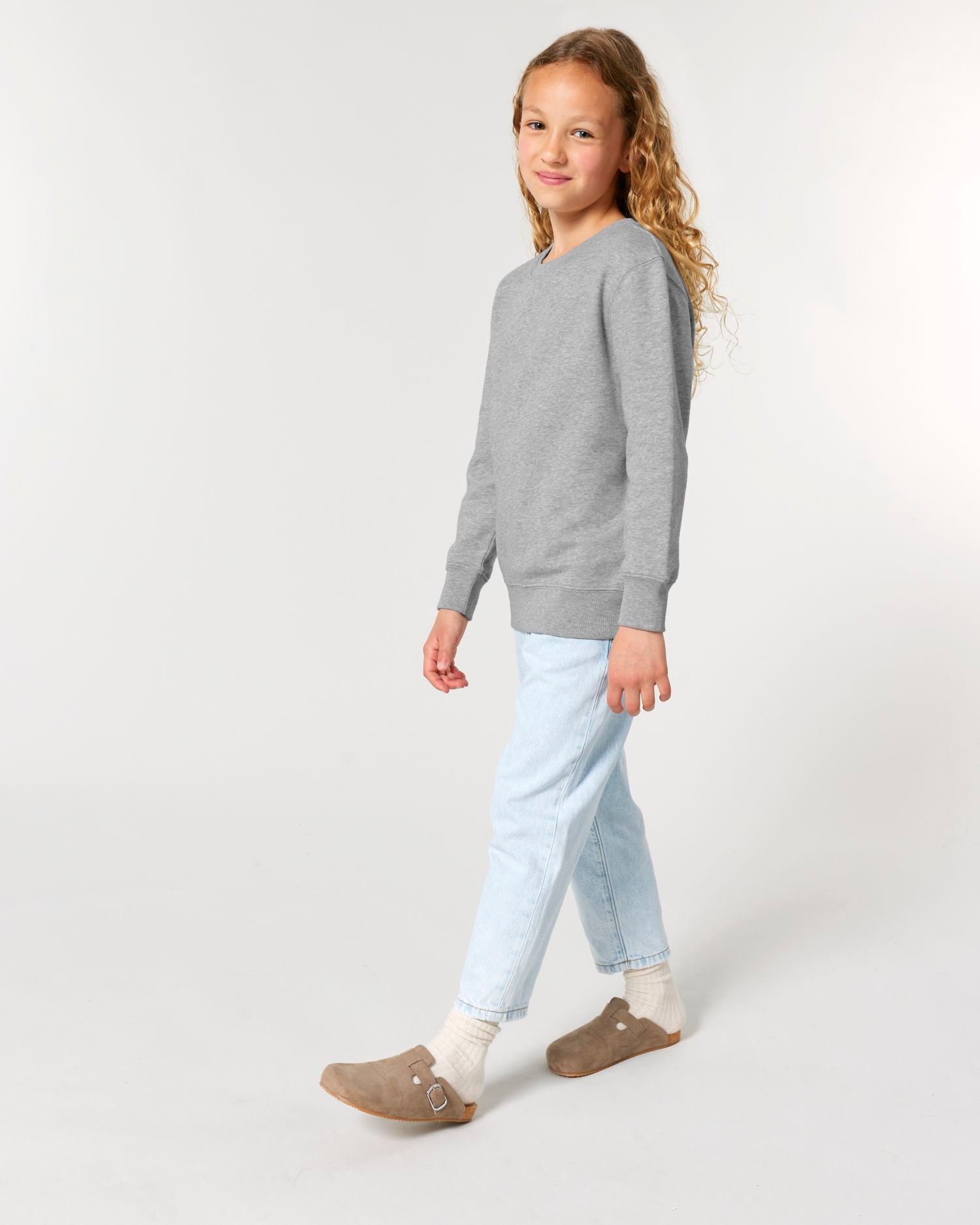 Kinderen' Organische Crew Neck Sweatshirt - 300 GSM | Mini Changer 2.0 STSK181