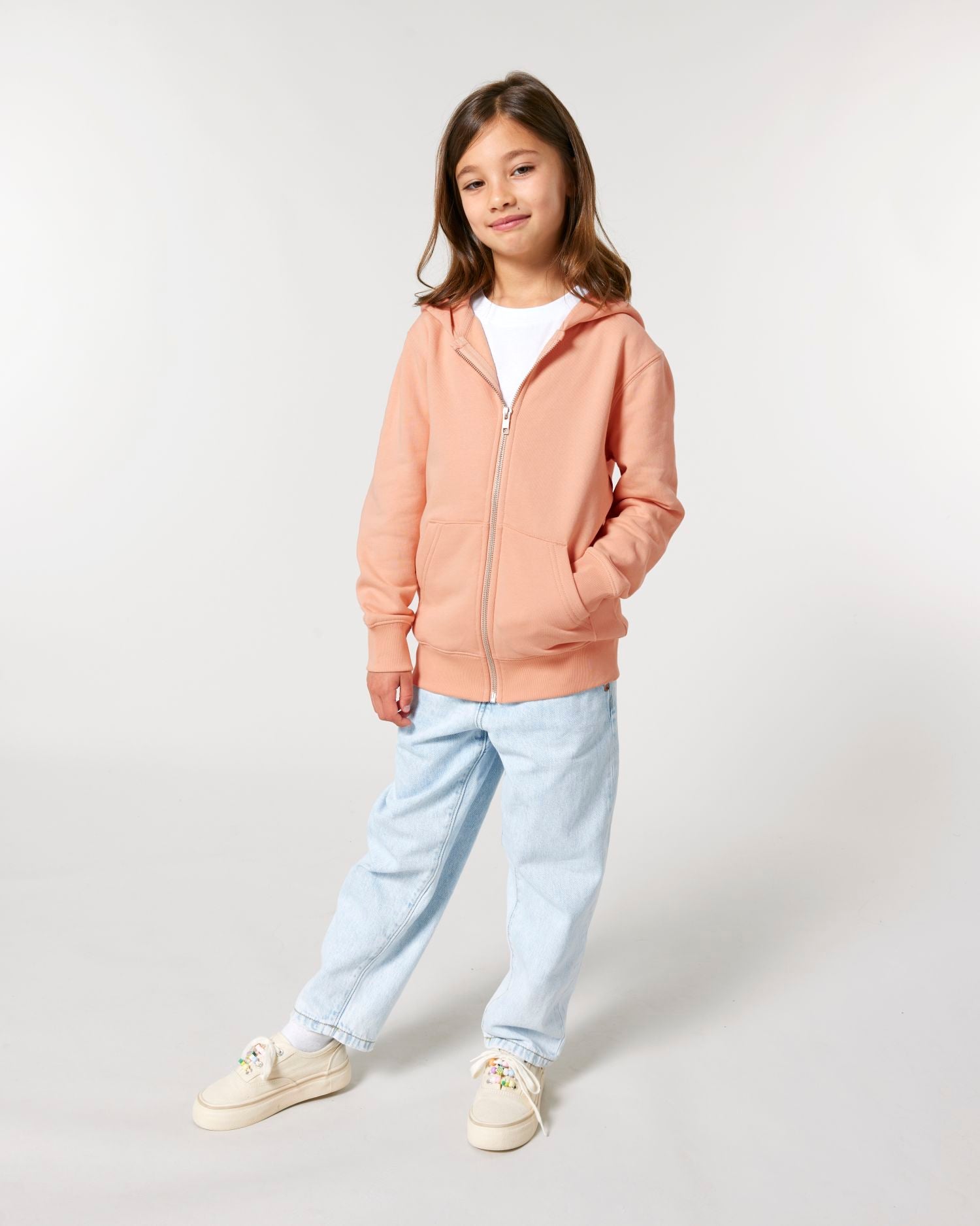 Kinderen's Organische Zip-Thru Hoodie Sweatshirt - 300 GSM | Mini Cultivator 2.0 STSK182