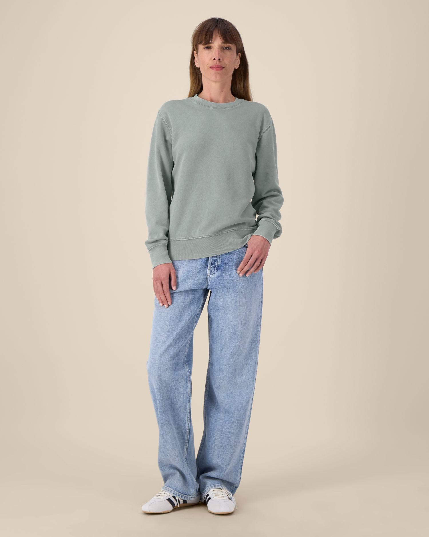 Unisex Garment-Dyed Organic Sweatshirt | Matcher Vintage Crewnecks STSU085