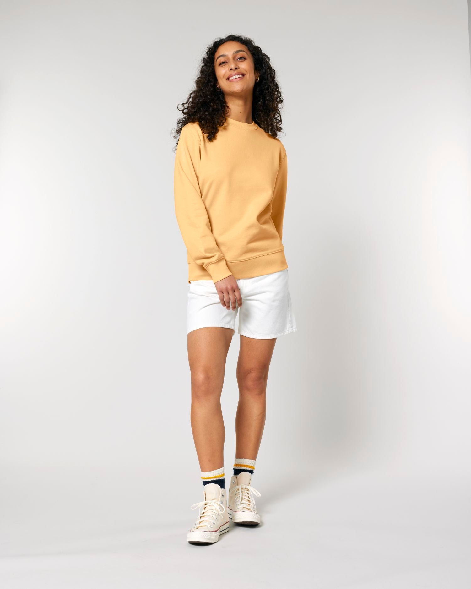 Sudadera unisex de cuello redondo - algodón orgánico 350 GSM | STSU178 Changer 2.0