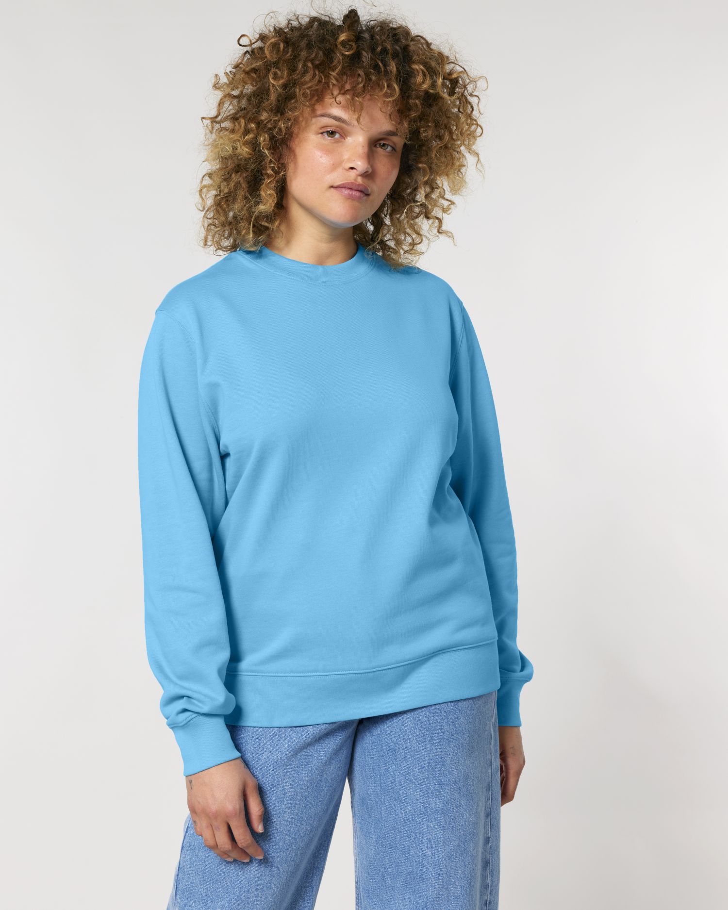 Sudadera unisex de cuello redondo - algodón orgánico 350 GSM | STSU178 Changer 2.0