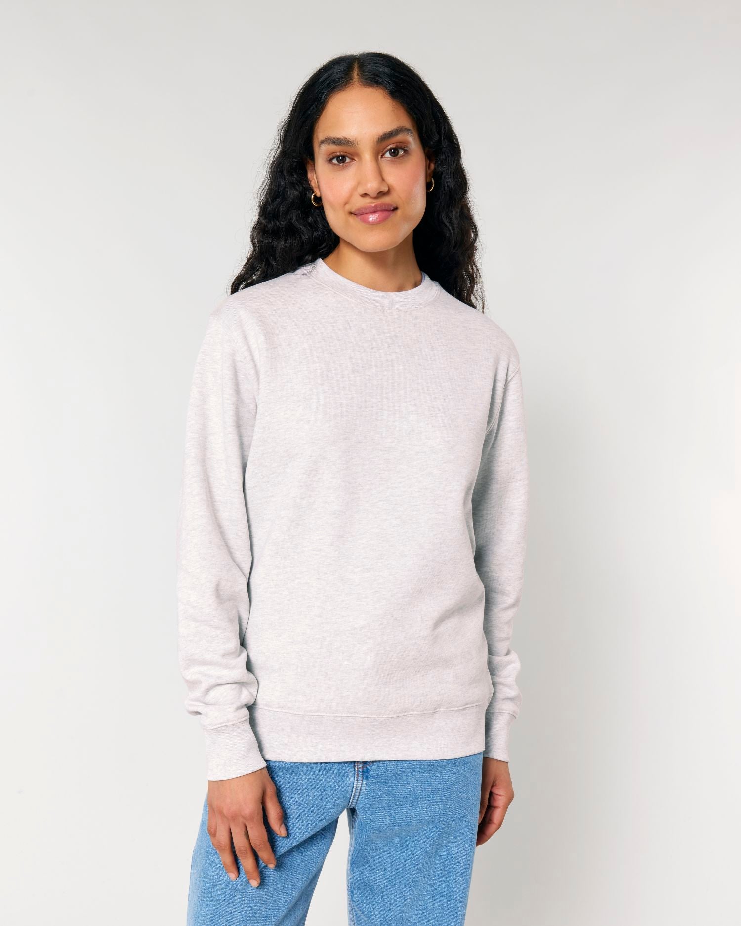 Sudadera unisex de cuello redondo - algodón orgánico 350 GSM | STSU178 Changer 2.0