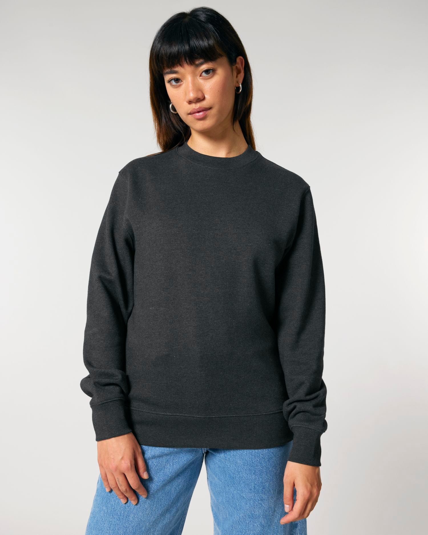 Sudadera unisex de cuello redondo - algodón orgánico 350 GSM | STSU178 Changer 2.0
