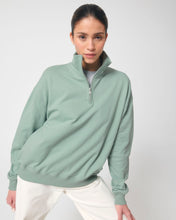 Unisex Organic Cotton Quarter Zip Crewnecks  Sweatshirt 400 G/M² | Miller Dry STSU795