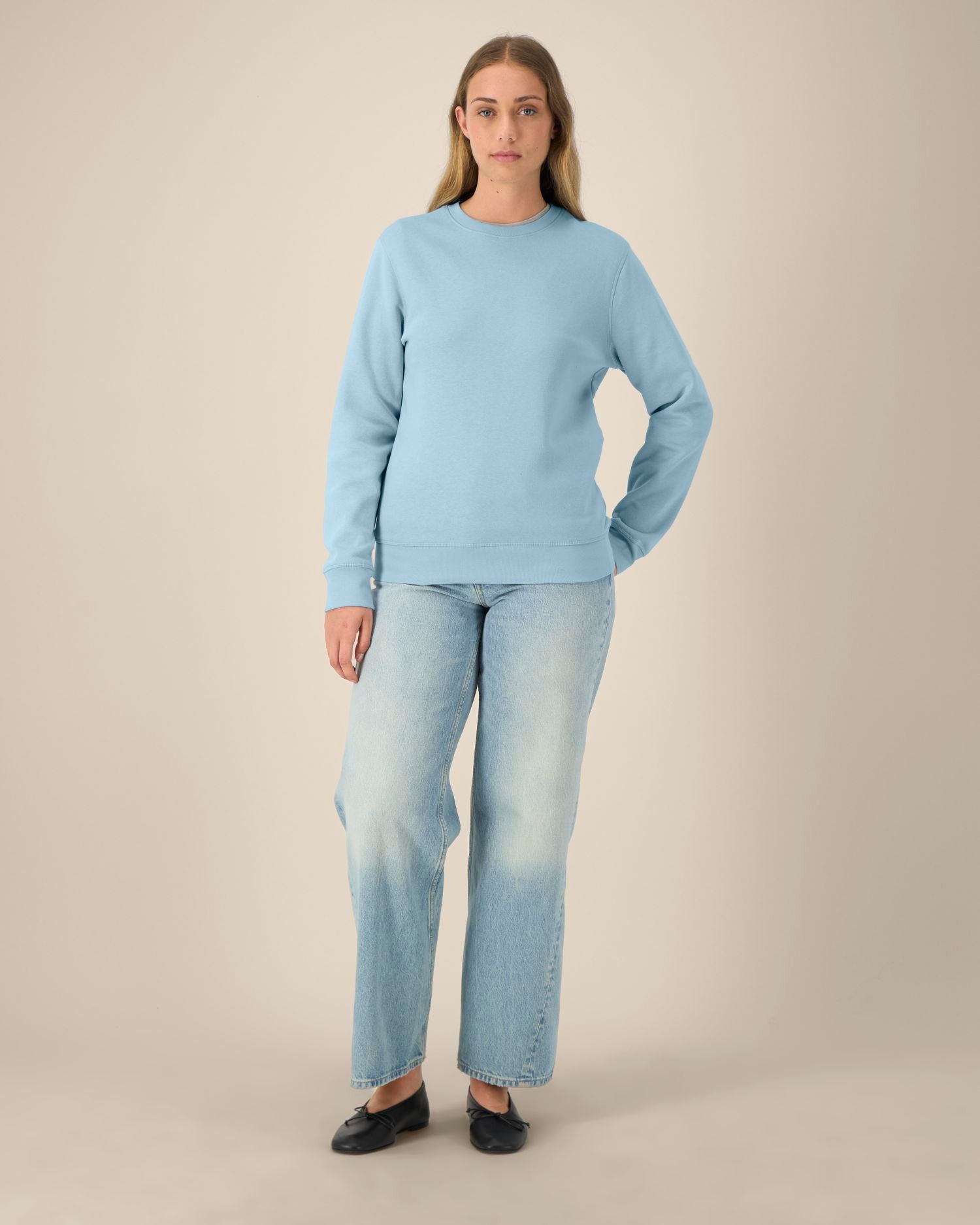 Sudadera de Cuello redondo orgánica unisex de peso medio-ligero - 280 g/m² | Roller STSU868