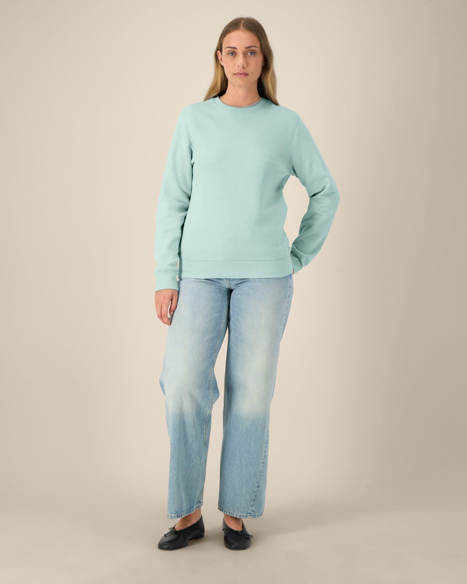 Sudadera de Cuello redondo orgánica unisex de peso medio-ligero - 280 g/m² | Roller STSU868