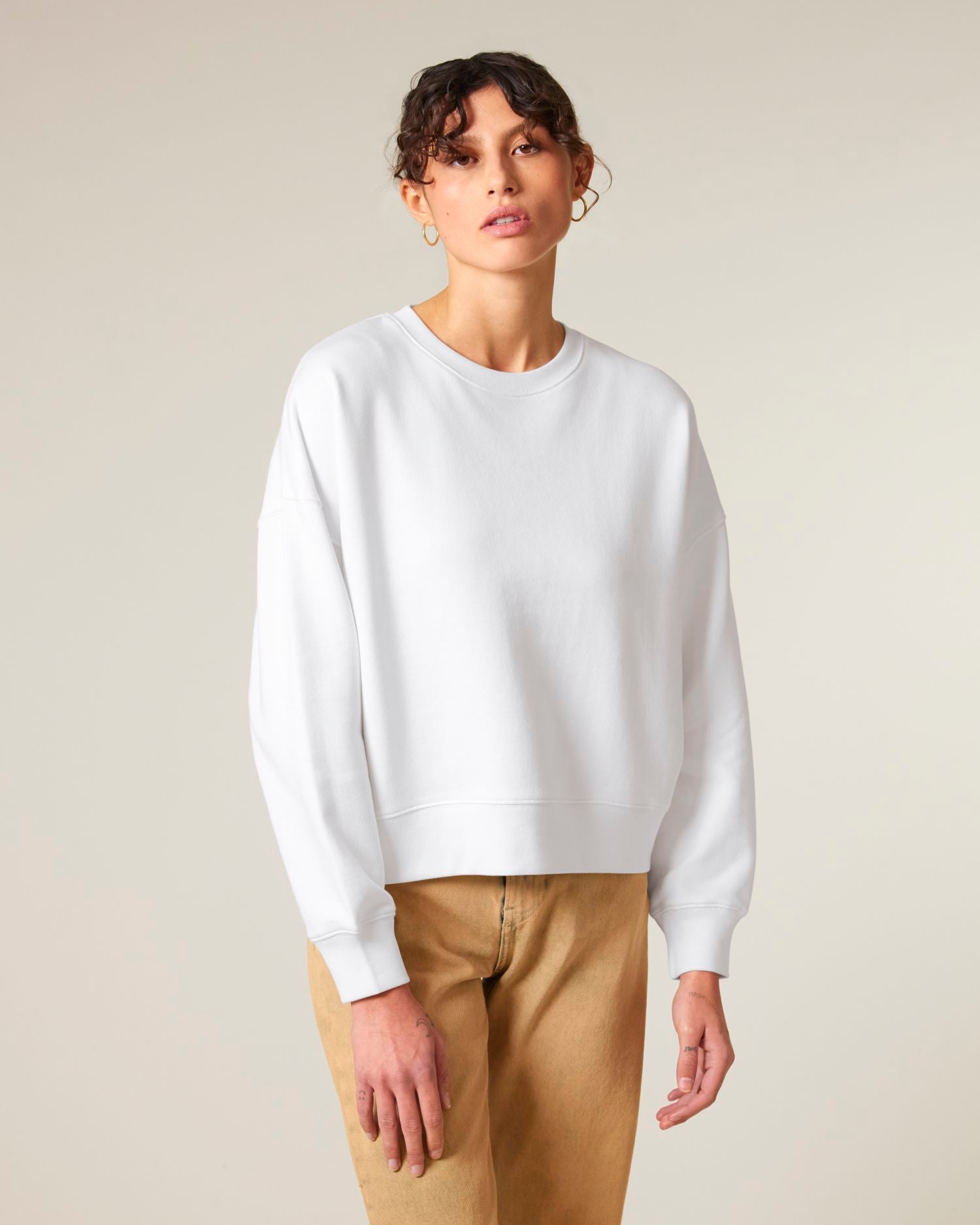Sweatshirt Ras-du-Cou pour Femmes - Coton Bio, 300 GSM | Stella Alma STSW212