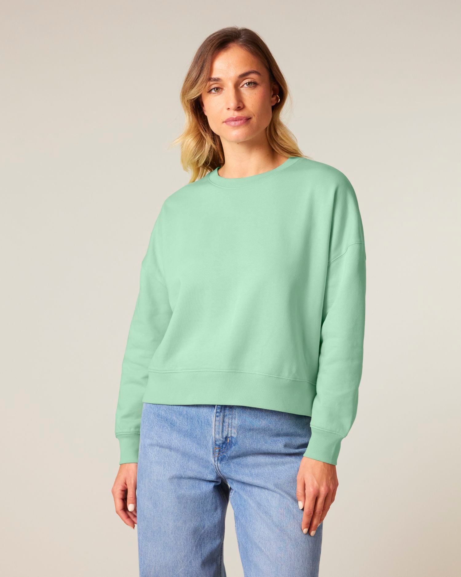 Sweatshirt Ras-du-Cou pour Femmes - Coton Bio, 300 GSM | Stella Alma STSW212