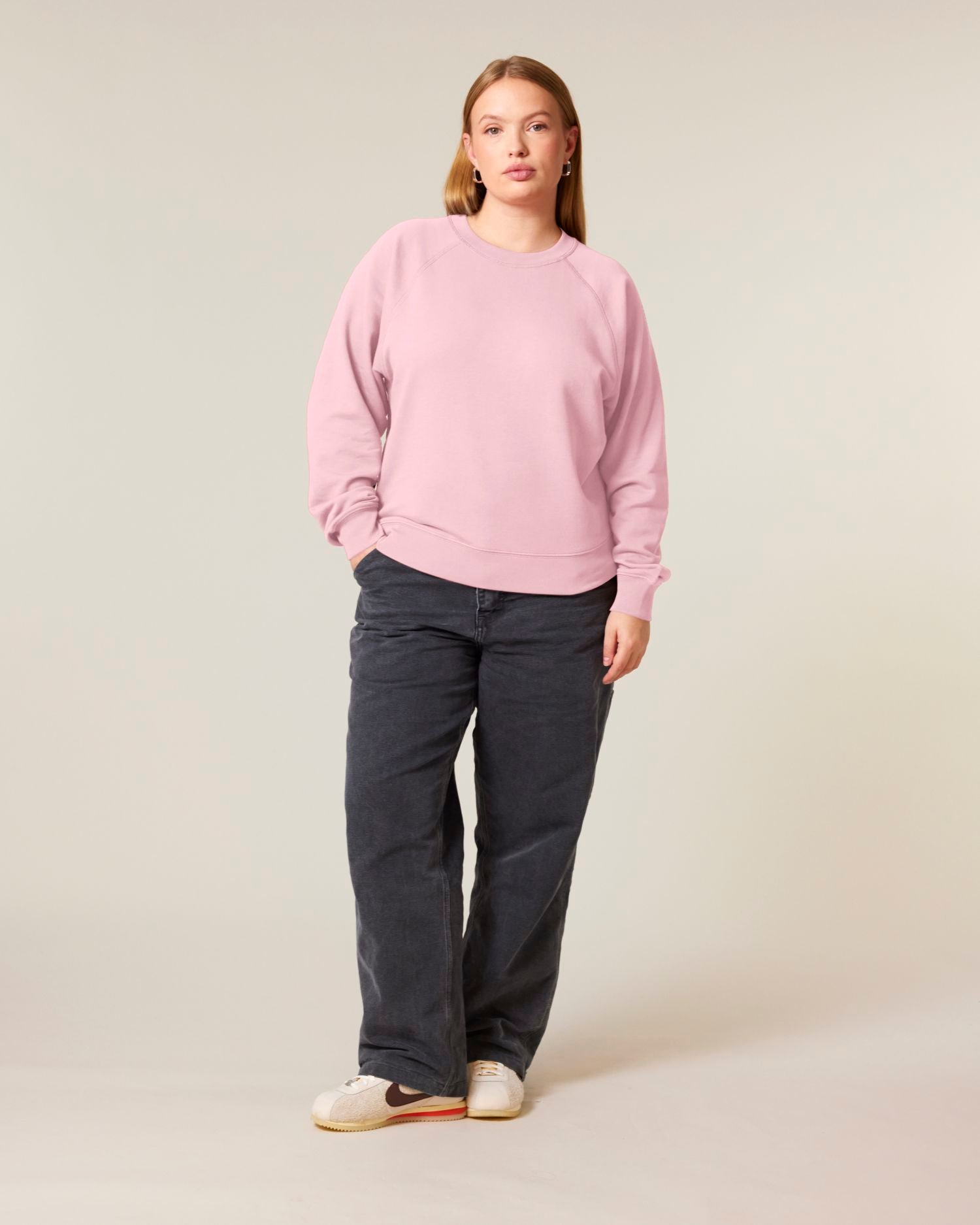 Women's Organic Cotton Raglan Sweatshirt - 300 GSM | Clara STSW217