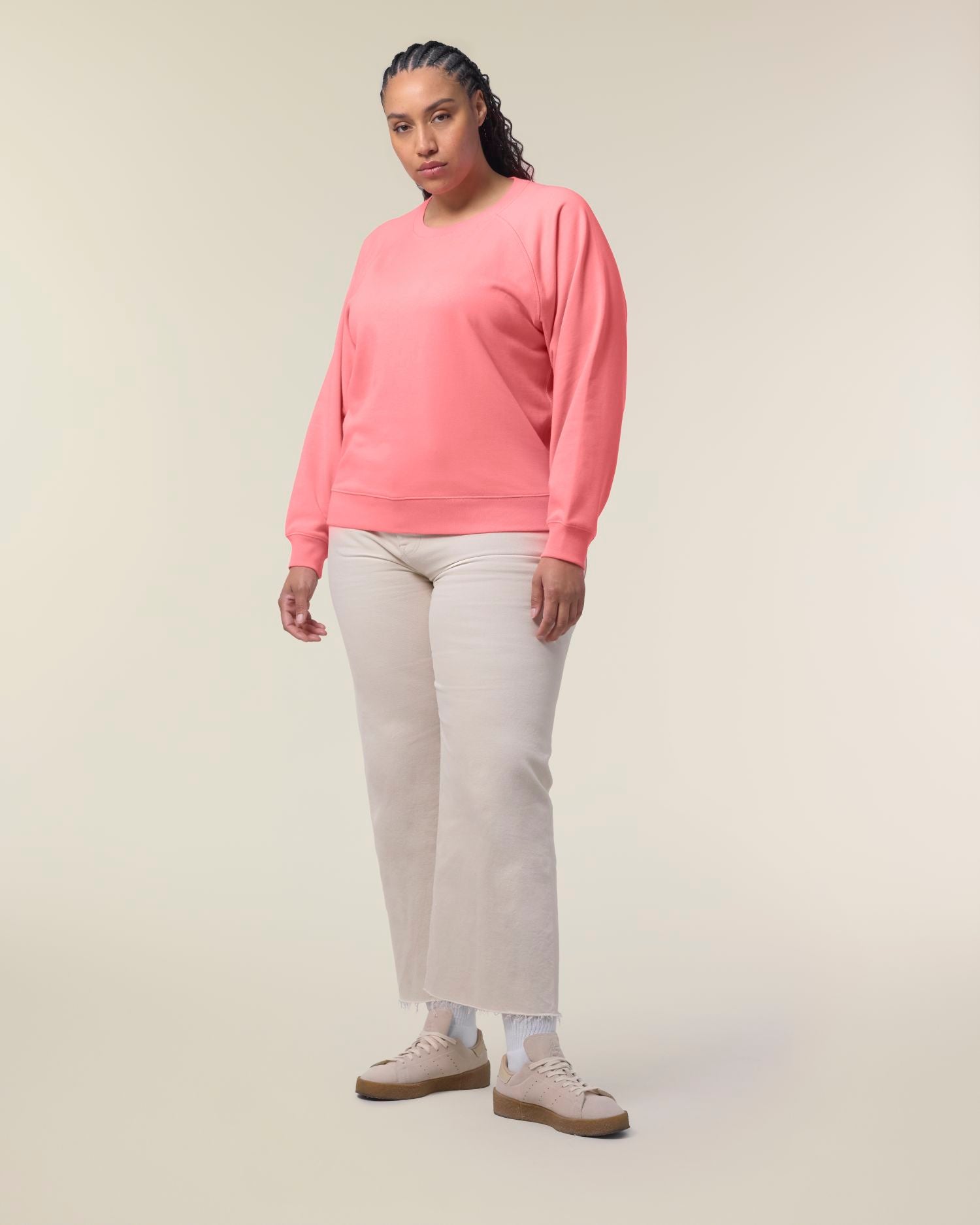 Women's Organic Cotton Raglan Sweatshirt - 300 GSM | Clara STSW217