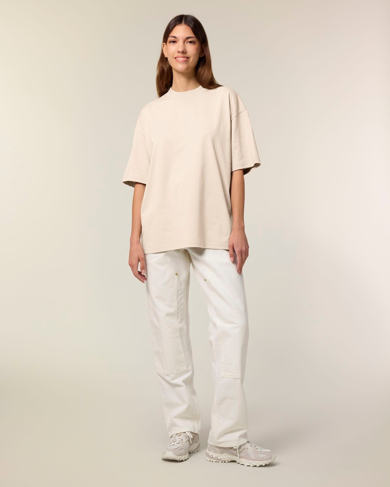 Unisex Oversized High Neck T-Shirt | Organic Blank