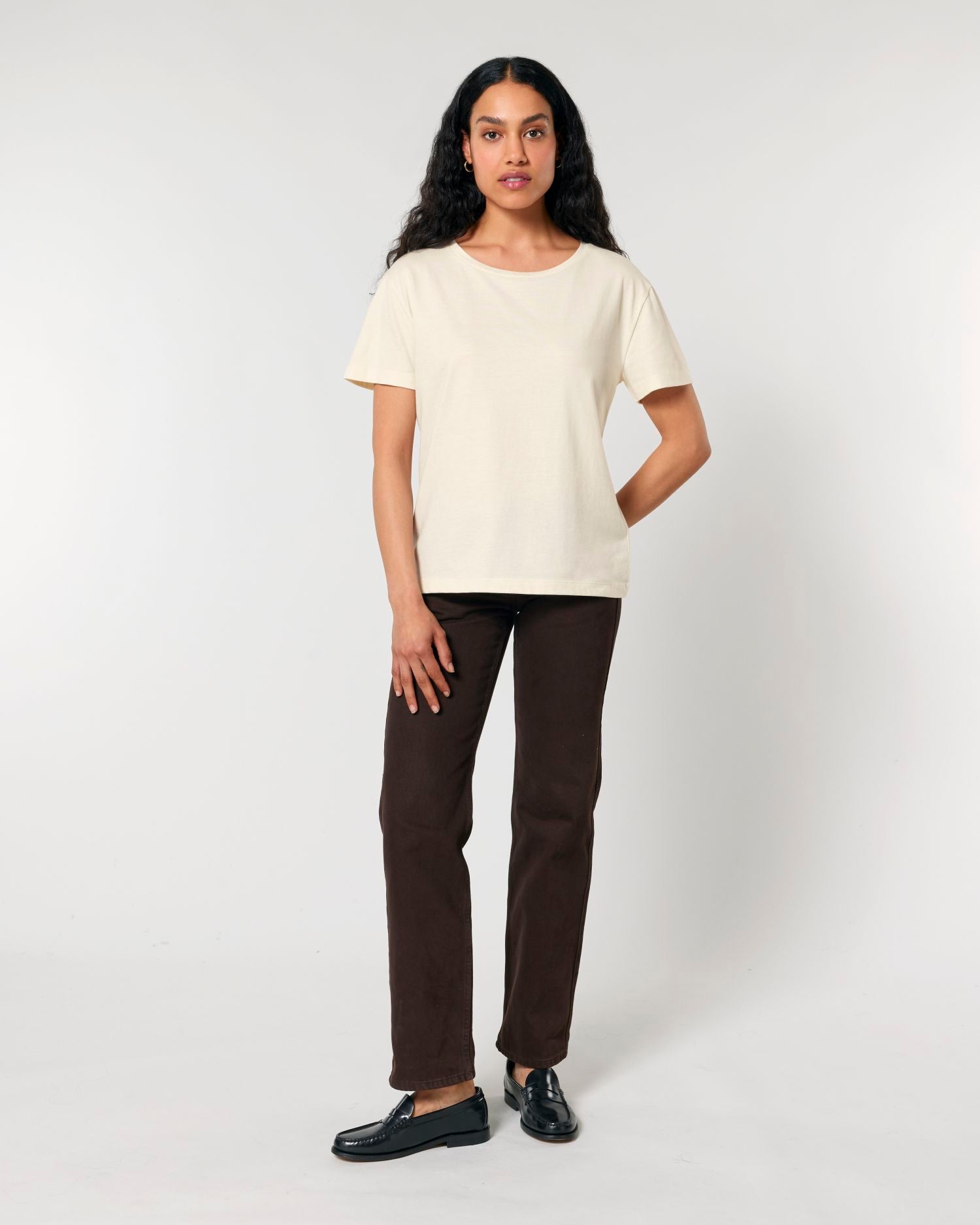 Women's Organic Cotton Scoop Neck T-Shirt - 155 GSM | Stella Serena STTW173