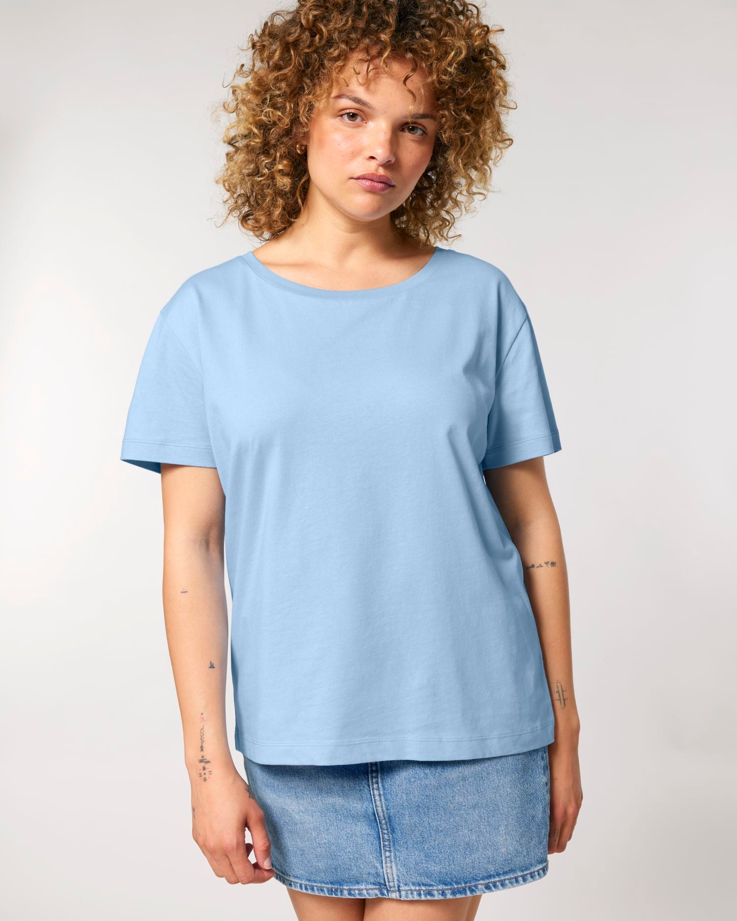 Women's Organic Cotton Scoop Neck T-Shirt - 155 GSM | Stella Serena STTW173