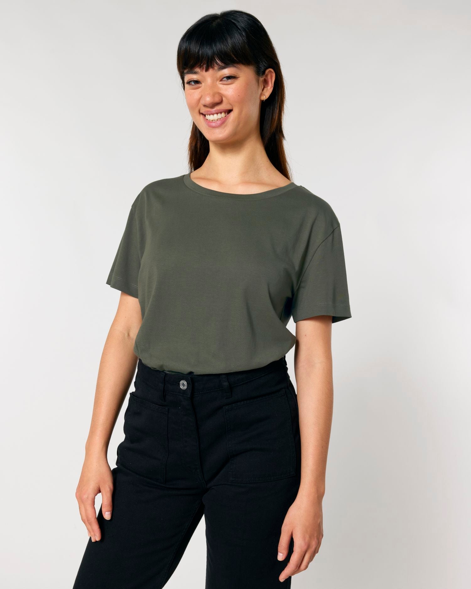 Women's Organic Cotton Scoop Neck T-Shirt - 155 GSM | Stella Serena STTW173