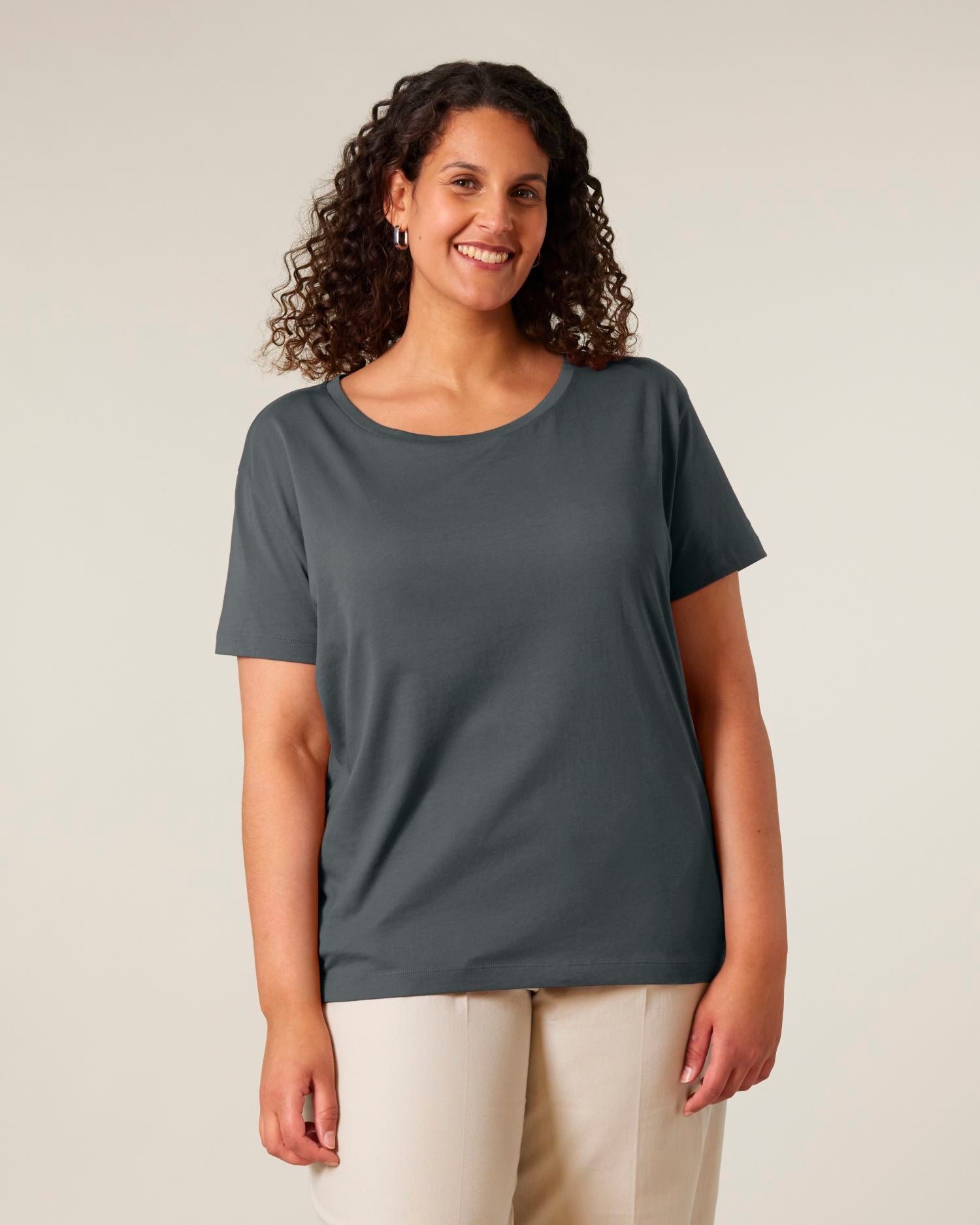 Women's Organic Cotton Scoop Neck T-Shirt - 155 GSM | Stella Serena STTW173