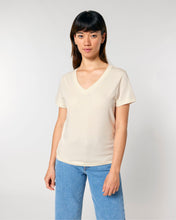 Camiseta orgánica de mujer con cuello en V - 155 GSM | Stella Isla STTW176