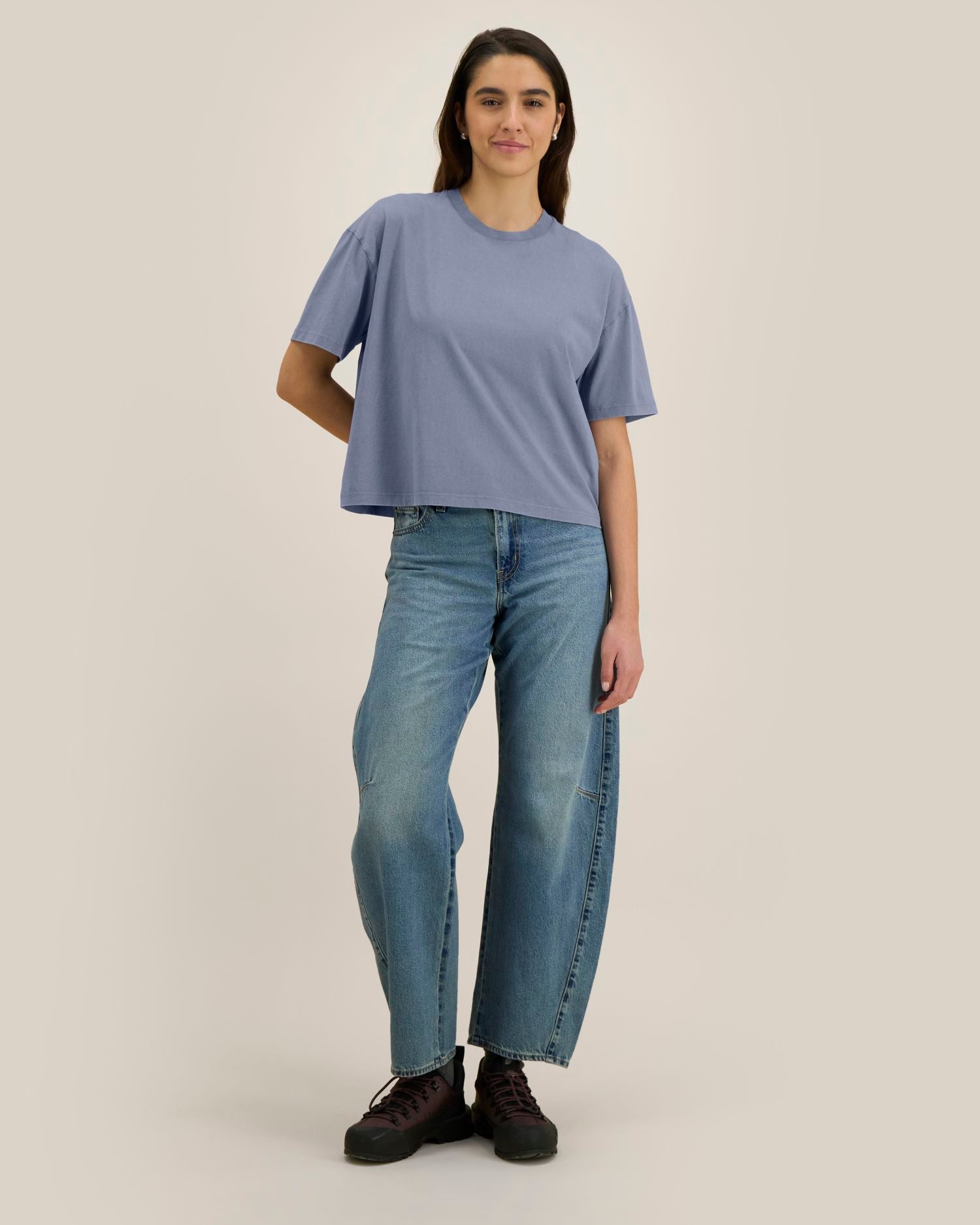 Stückgefärbtes, kastig geschnittenes Damen-T-Shirt – 155 g/m² | Stella Nova Vintage – STTW283