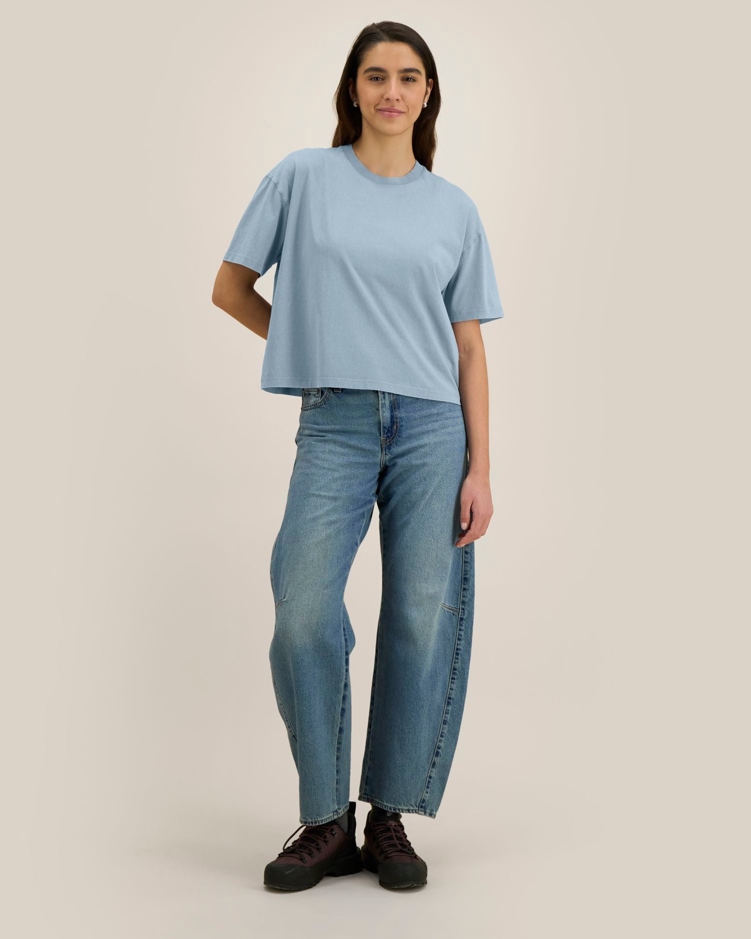 Stückgefärbtes, kastig geschnittenes Damen-T-Shirt – 155 g/m² | Stella Nova Vintage – STTW283