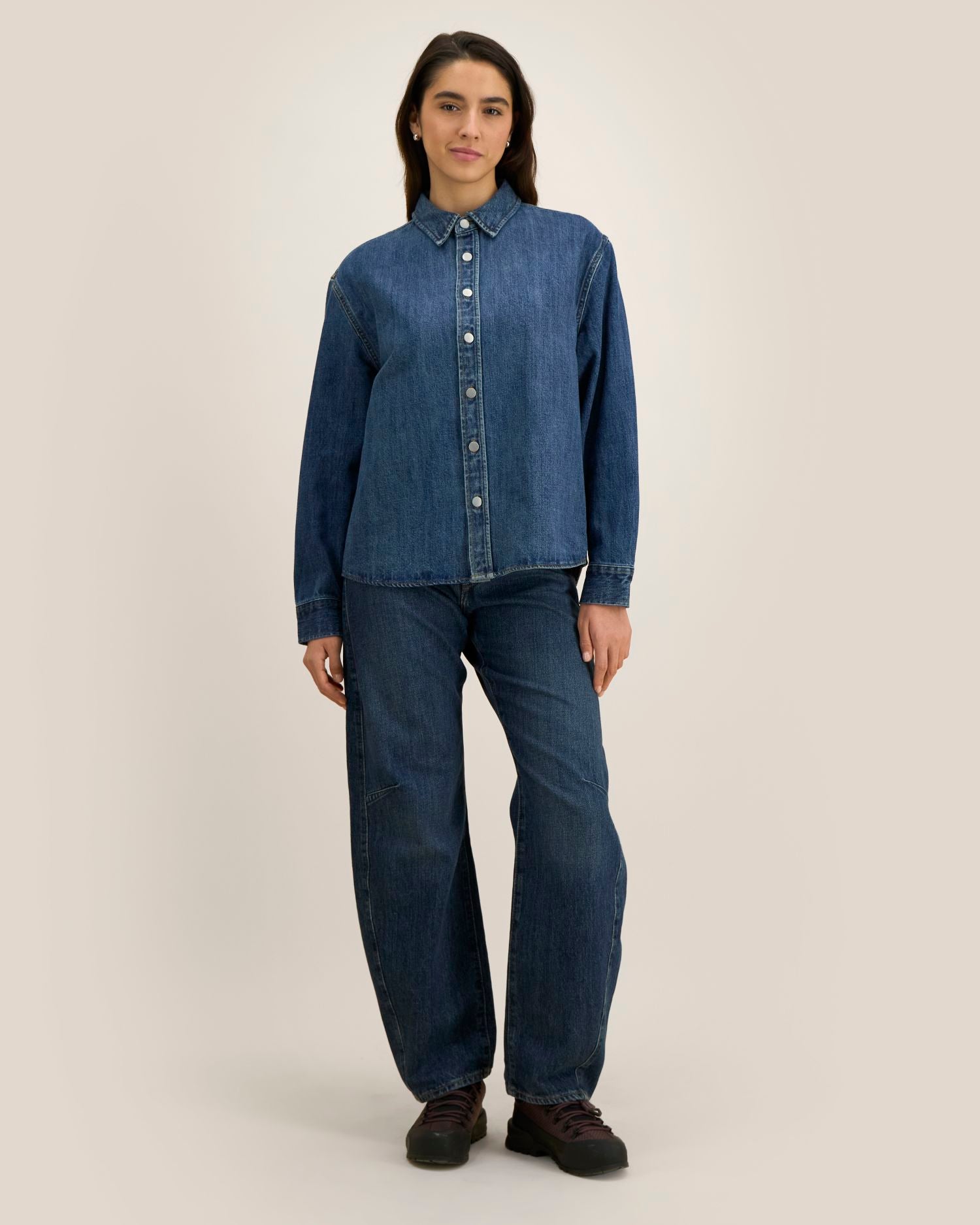 Sovracamicia unisex in denim pesante - 440 GSM | Palmer - STWU287