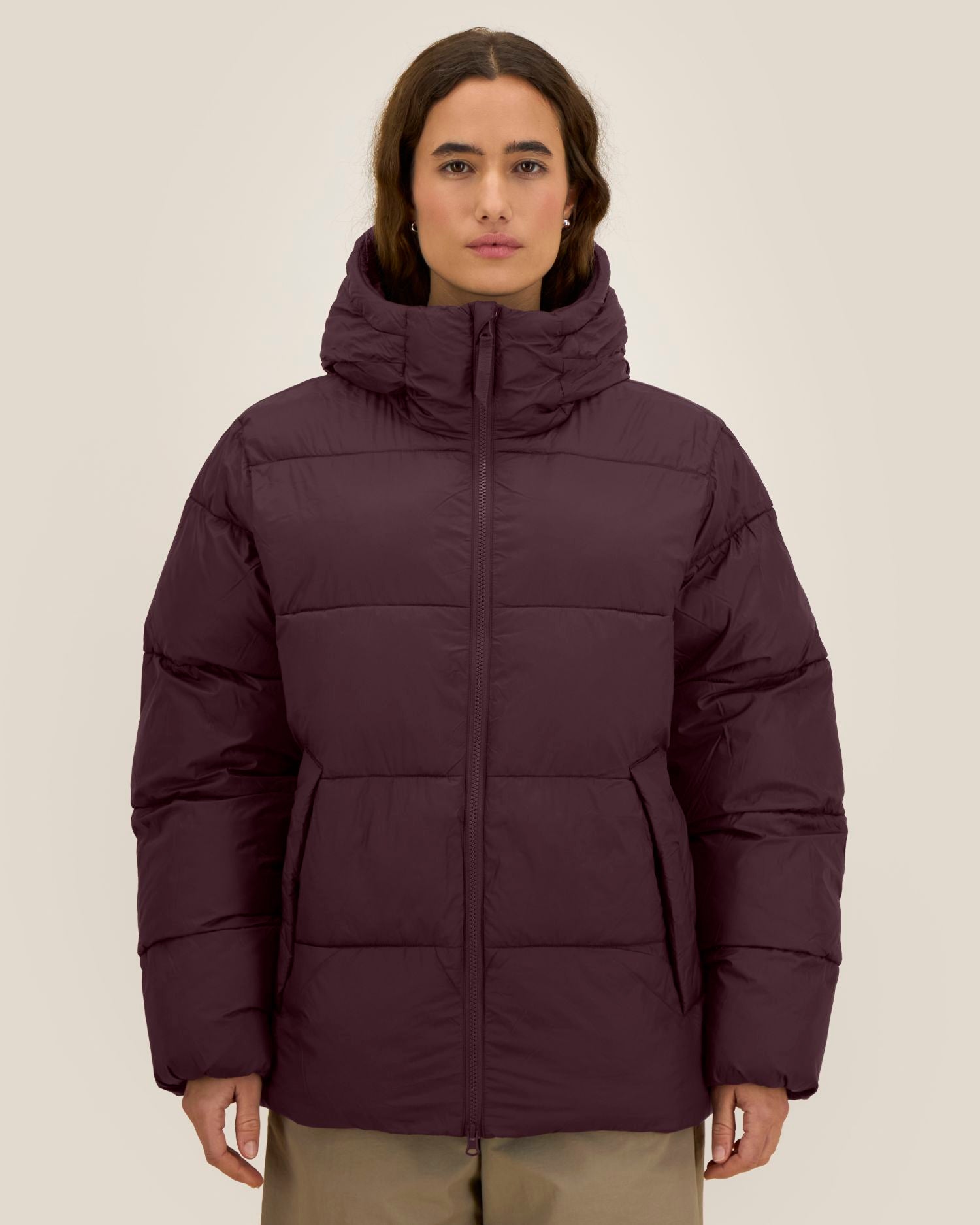 Unisex-Pufferjacke mit Kapuze aus recyceltem Nylon | Puffer 2.0 - STJU292