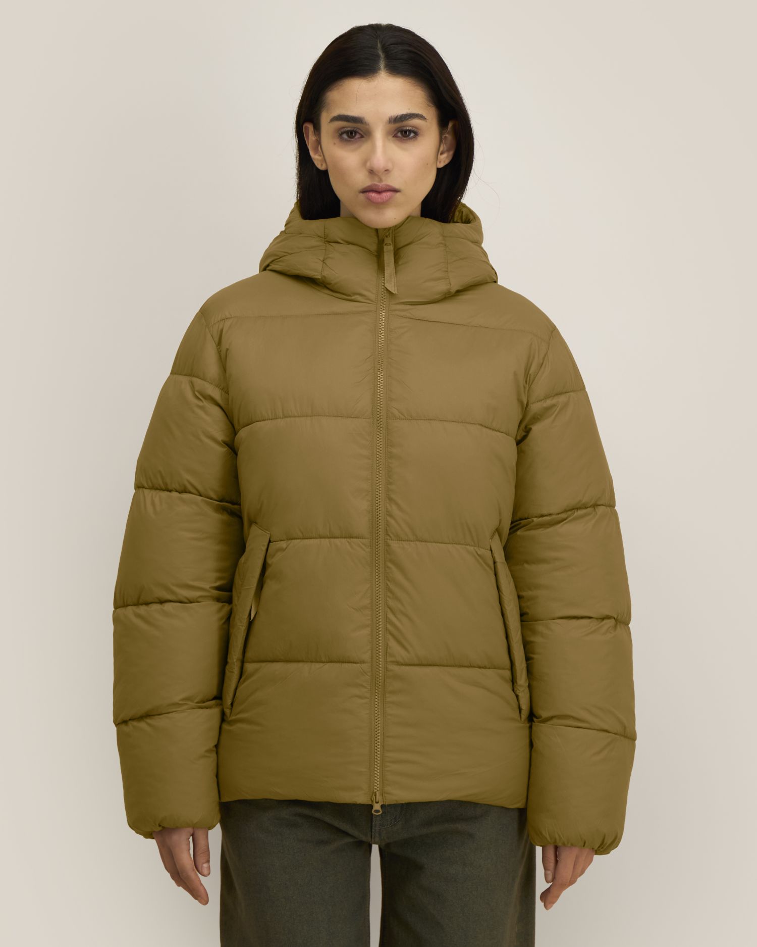 Unisex-Pufferjacke mit Kapuze aus recyceltem Nylon | Puffer 2.0 - STJU292