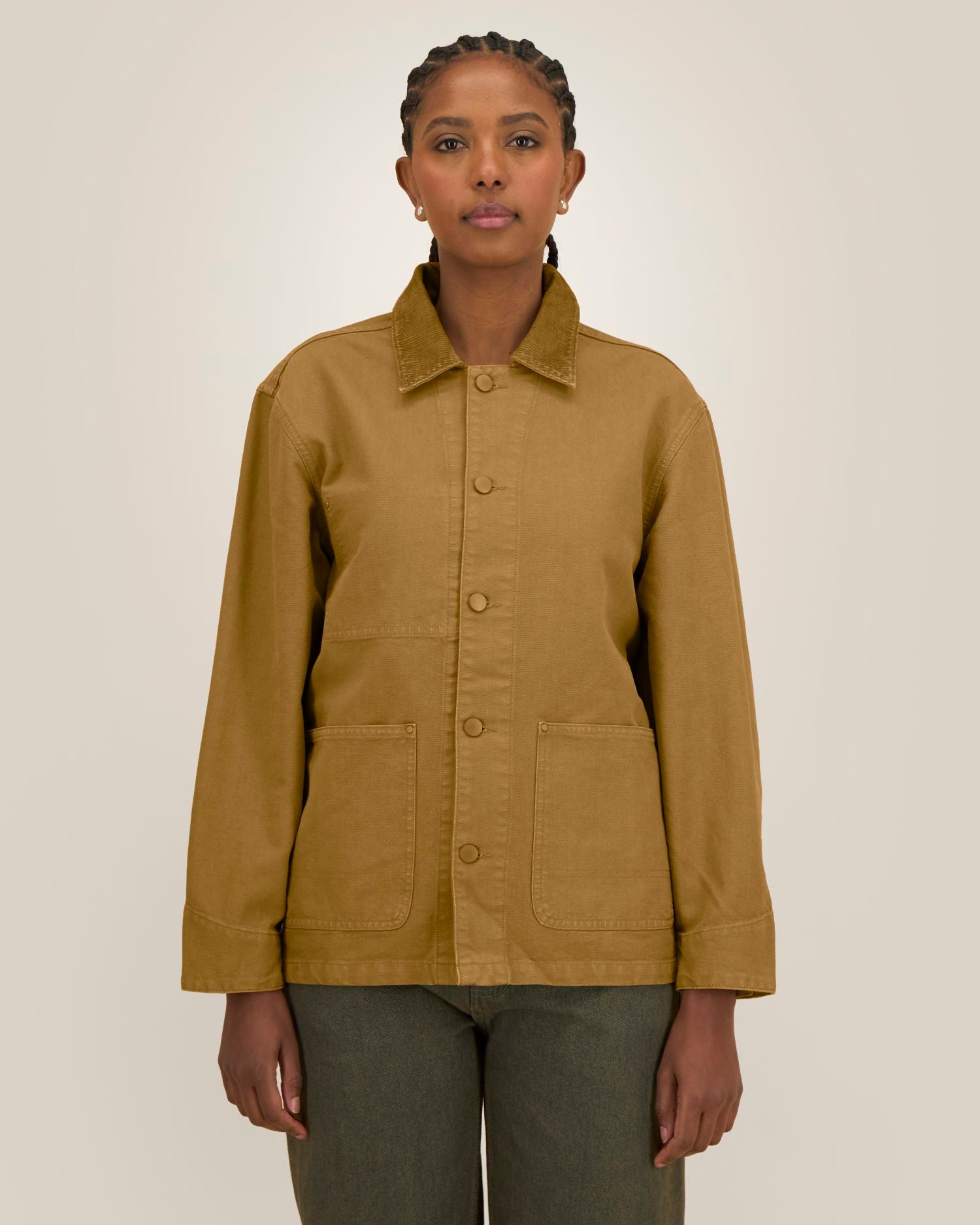 Unisex-Jacke aus stückgefärbtem Baumwoll-Canvas – 379 GSM | Arbeitsjacke – STJU294