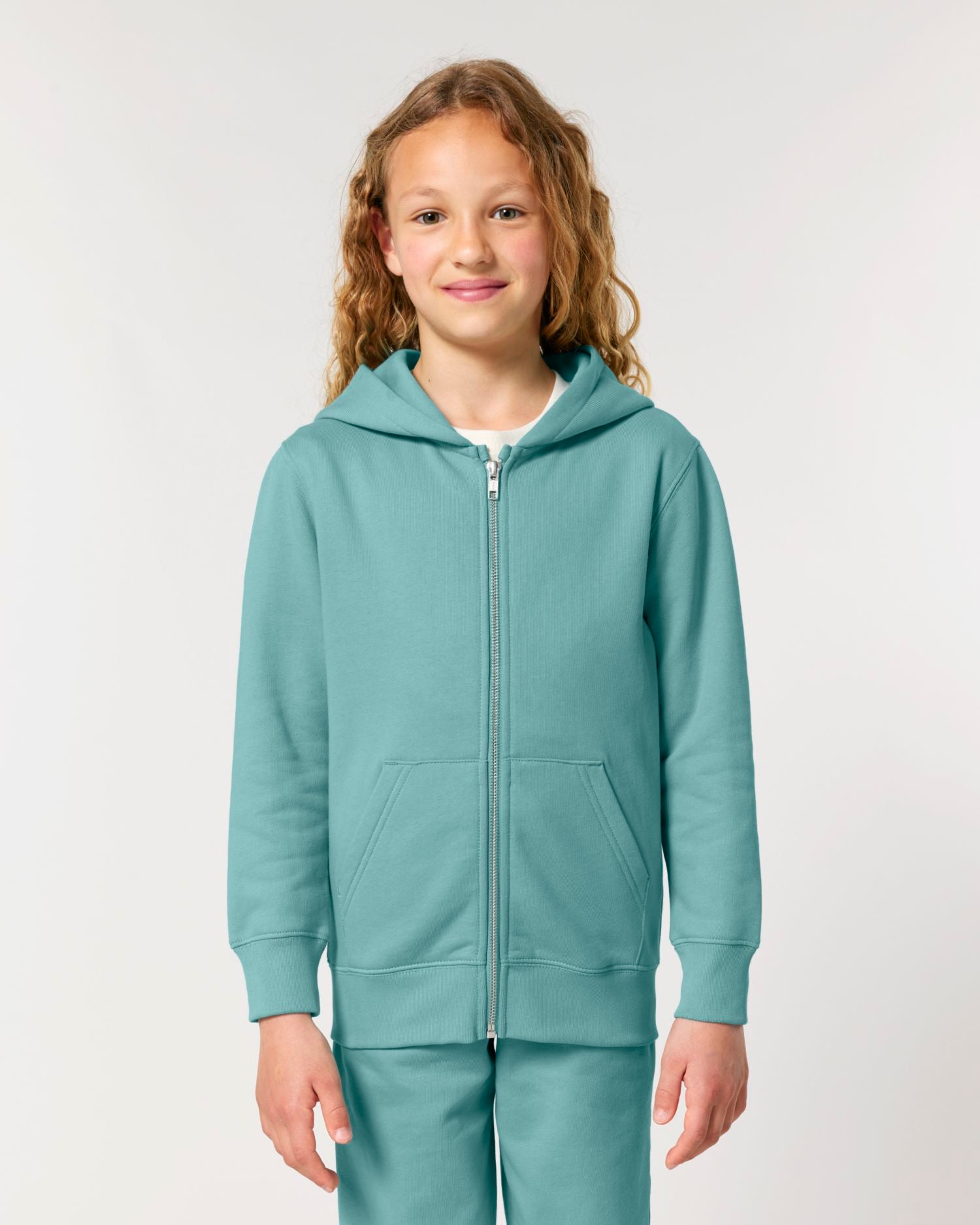 Kinderen's Organische Zip-Thru Hoodie Sweatshirt - 300 GSM | Mini Cultivator 2.0 STSK182