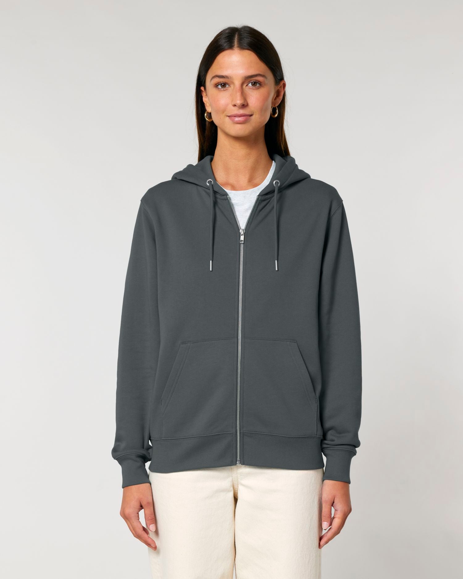 Unisex Zip-Thru Hoodie - Organic Cotton 350 GSM | Cultivator 2.0 Zipthru STSU179
