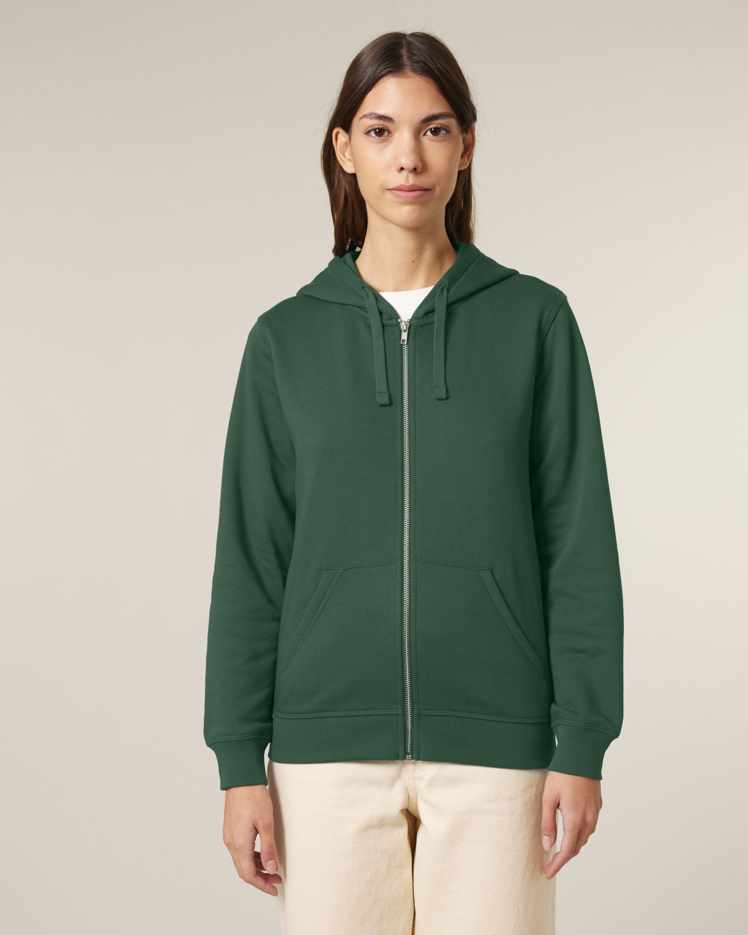Sweat à capuche zippé mi-léger en coton biologique unisexe - 280 GSM | Mixer STSU205